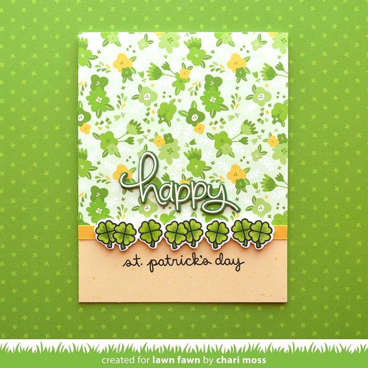 Lawn Fawn Simply Celebrate Spring 4x6 inch Clear Stamp and Matching Lawn Cut Die Set (LF1896, LF1897), Set of 2 Items