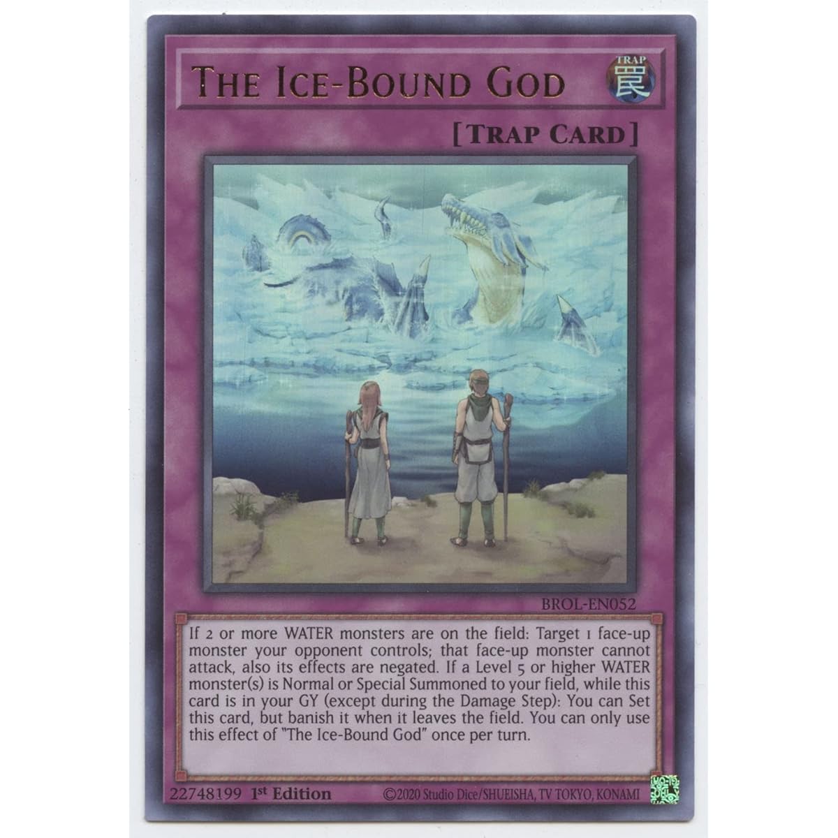 Icebound God BROL-EN052 Ultra Rare 1st Edition