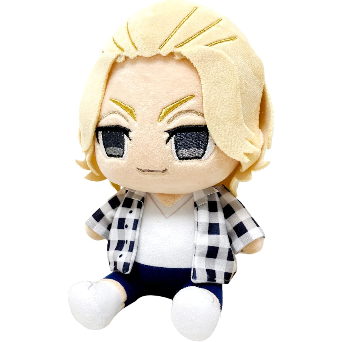 Great Eastern Entertainment Tokyo Revengers - Manjiro Sano Sitting Pose Plush Toy 7" Tall