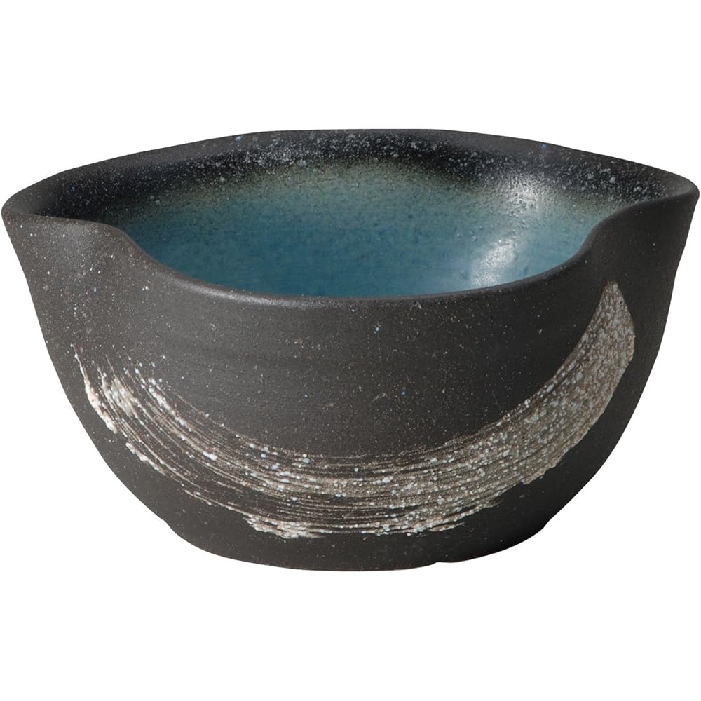 Shigaraki ware design accessory medaka pot with frog width 34 x diameter 34 x height 16 cm 543-05