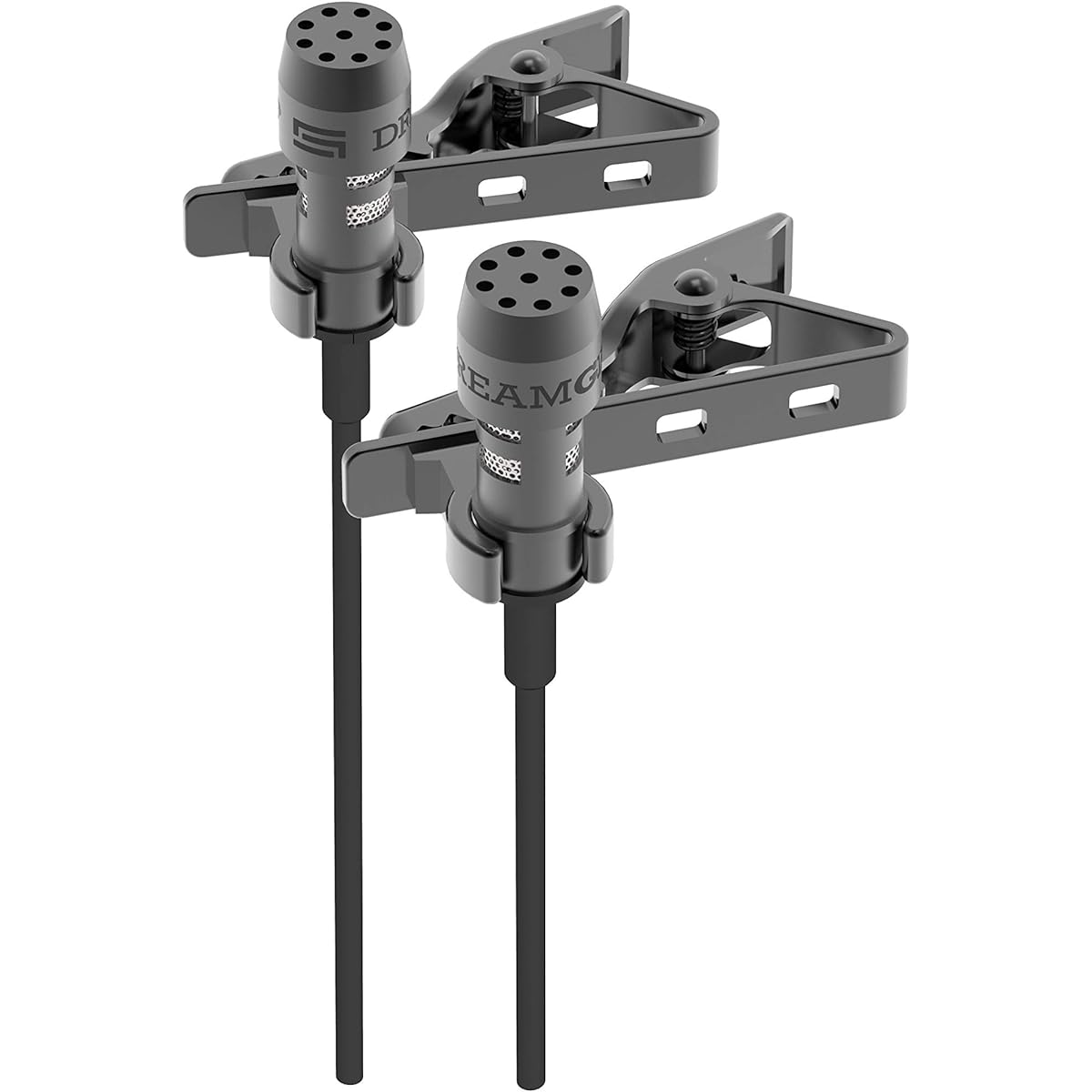 2HD Lavalier Lapel Microphone Full Accessory Pack DREAMGRIP LAV PRO for iPhone Samsung and Other Phones with Enhancements, Invisible Mic Holder and More, Best Studio Quality Sound Kit for YouTubers