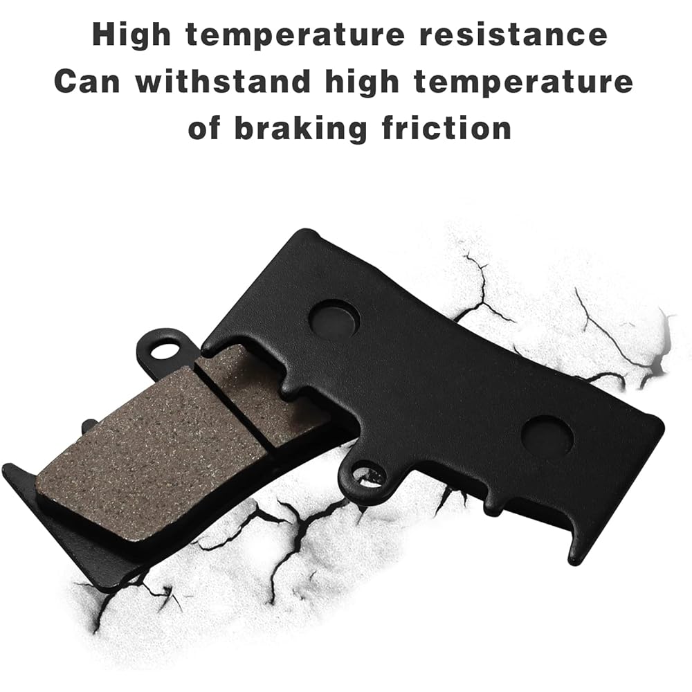 Sollon Front and Rear Brake Pads for Suzuki Hayabusa GSX1300 R 1300 1999-2007 Bandit 1200 GSF1200 SK/K 2001-2005 GSXR750 T/V/W/X 1996-1999 GSXR1100W 1993-1998 TL1000 R 1998-200 2