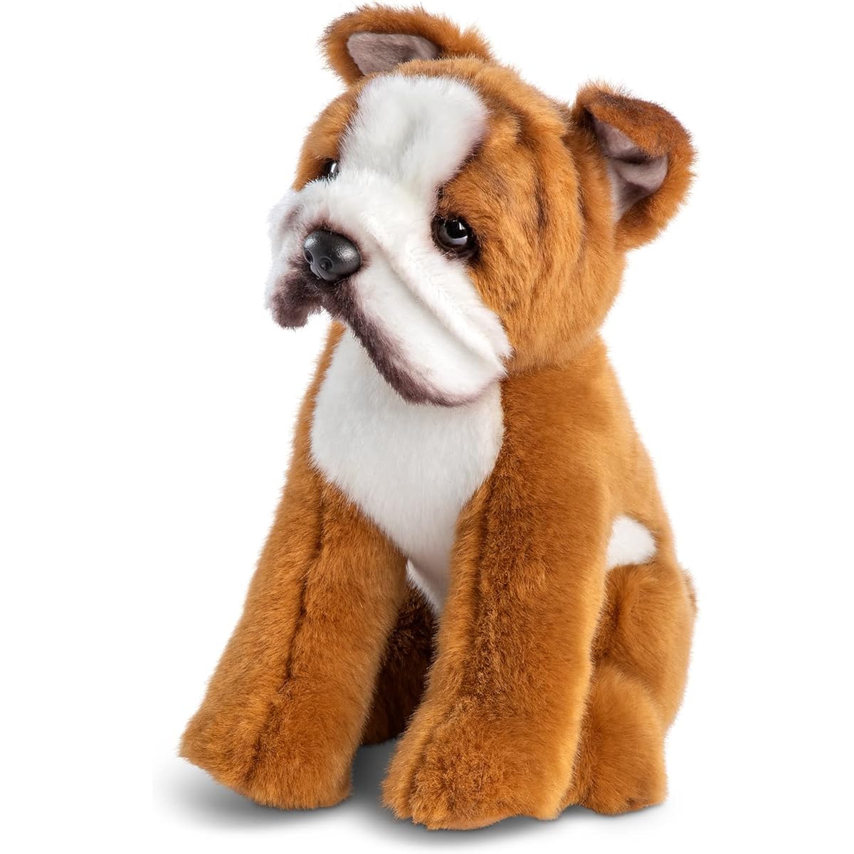 DEMDACO Bulldog Tan White 9.5" Polyester Soft Stuffed Animal