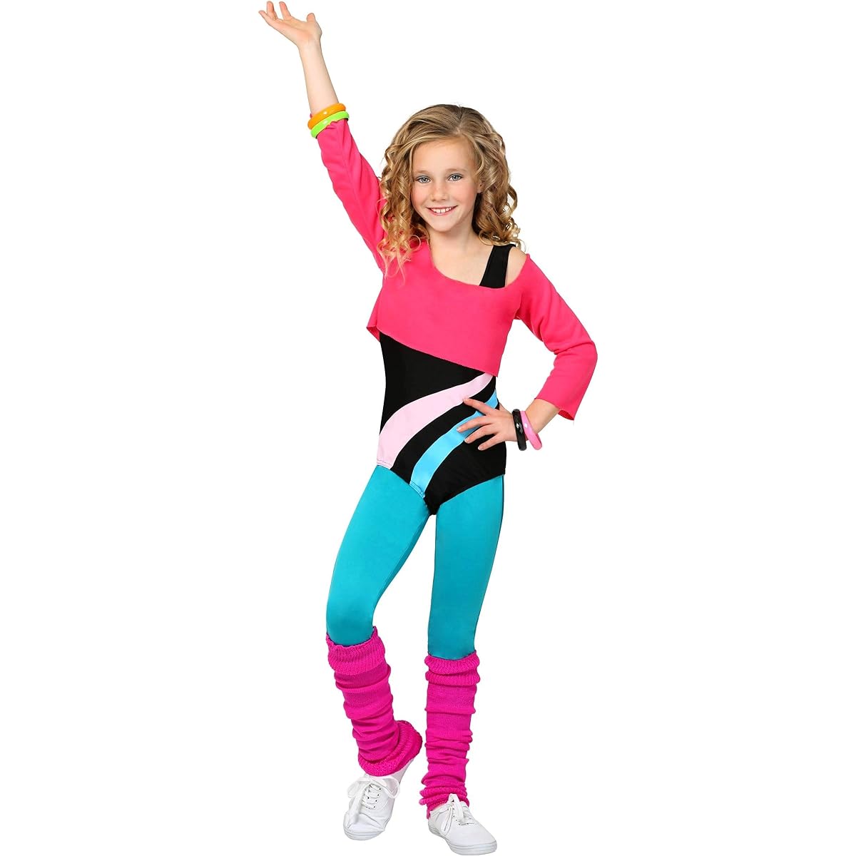 Fun Costumes Girls Child 80's Workout Girl Costume