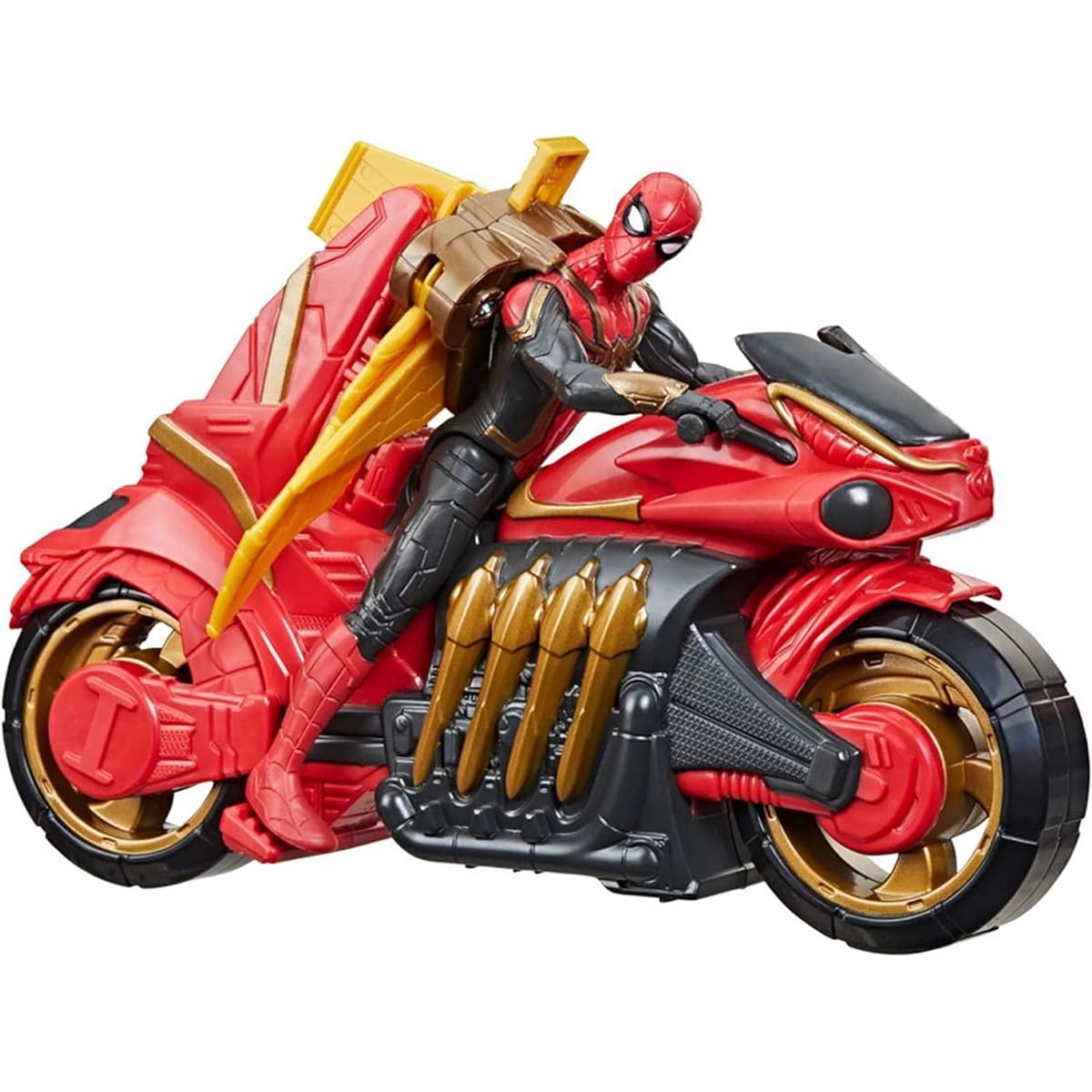Hasbro Marvel Spider-Man: No Way Home/Spider-Man Jet Web Cycle F1110 Authentic Vehicle + Action Figure Set