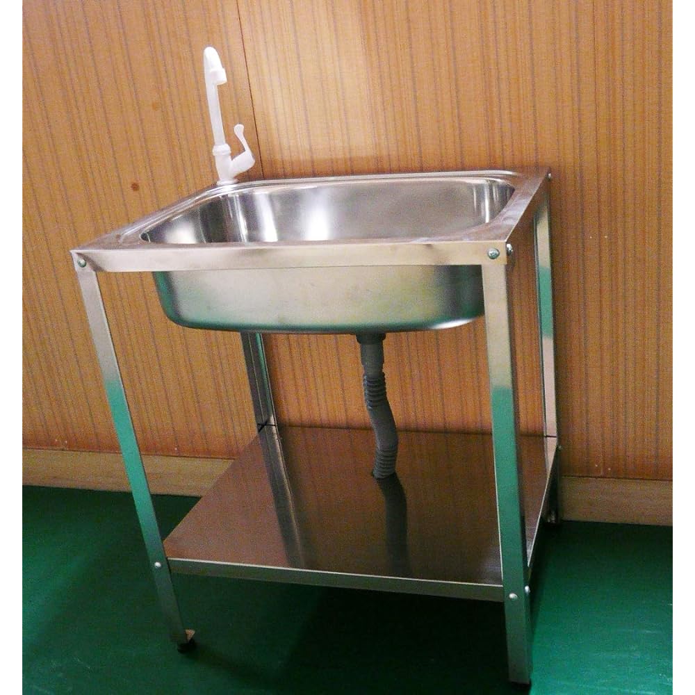 Aoyagi Corporation Stainless steel simple sink with faucet ASN-601 36856