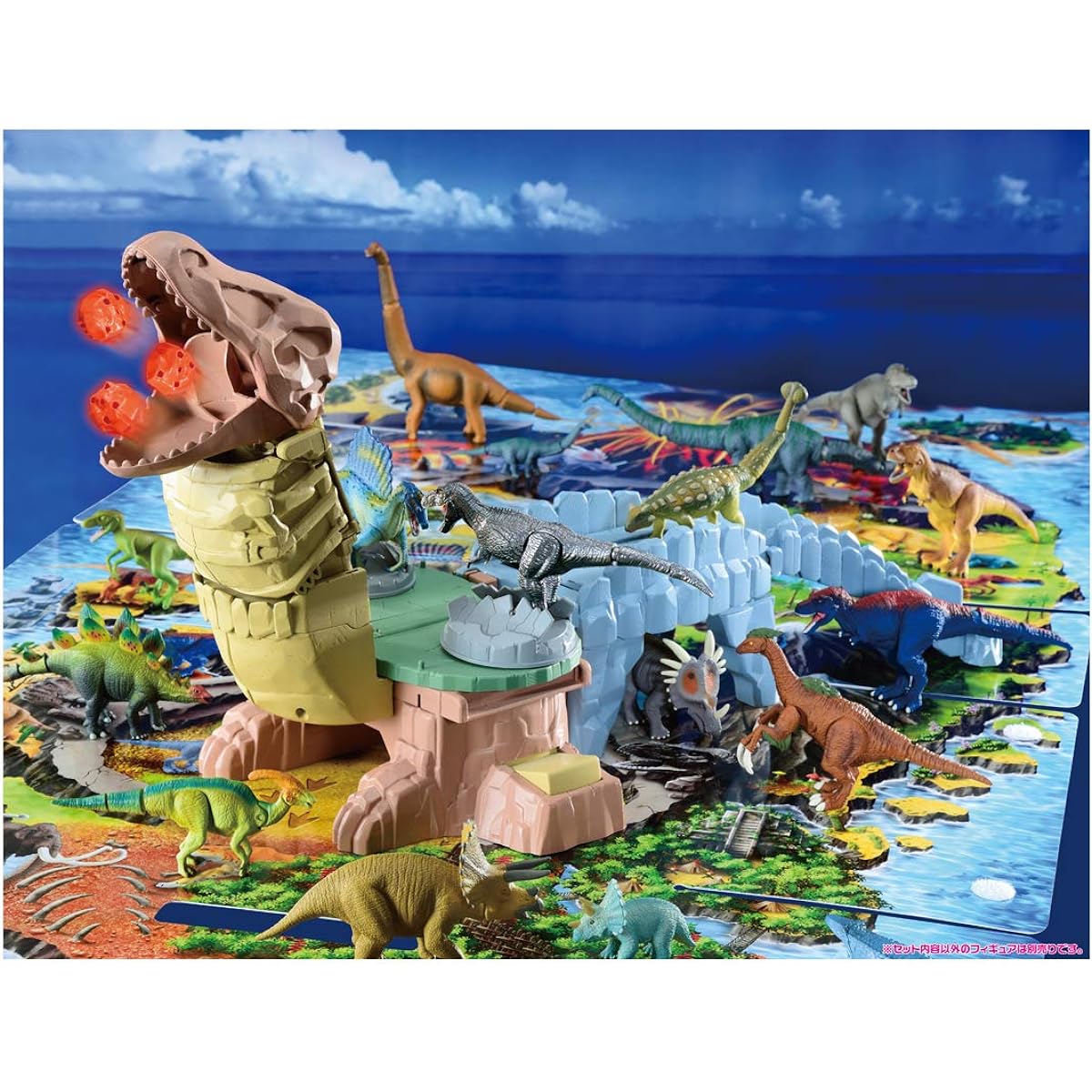 TAKARA TOMY "ANIA Combined! Dinosaur Exploration Island" Animal Dinosaur Realistic Moving Figure Toy Ages 3 and up Toy Safety Standards Passed ST Mark Certified ANIA TAKARA TOMY