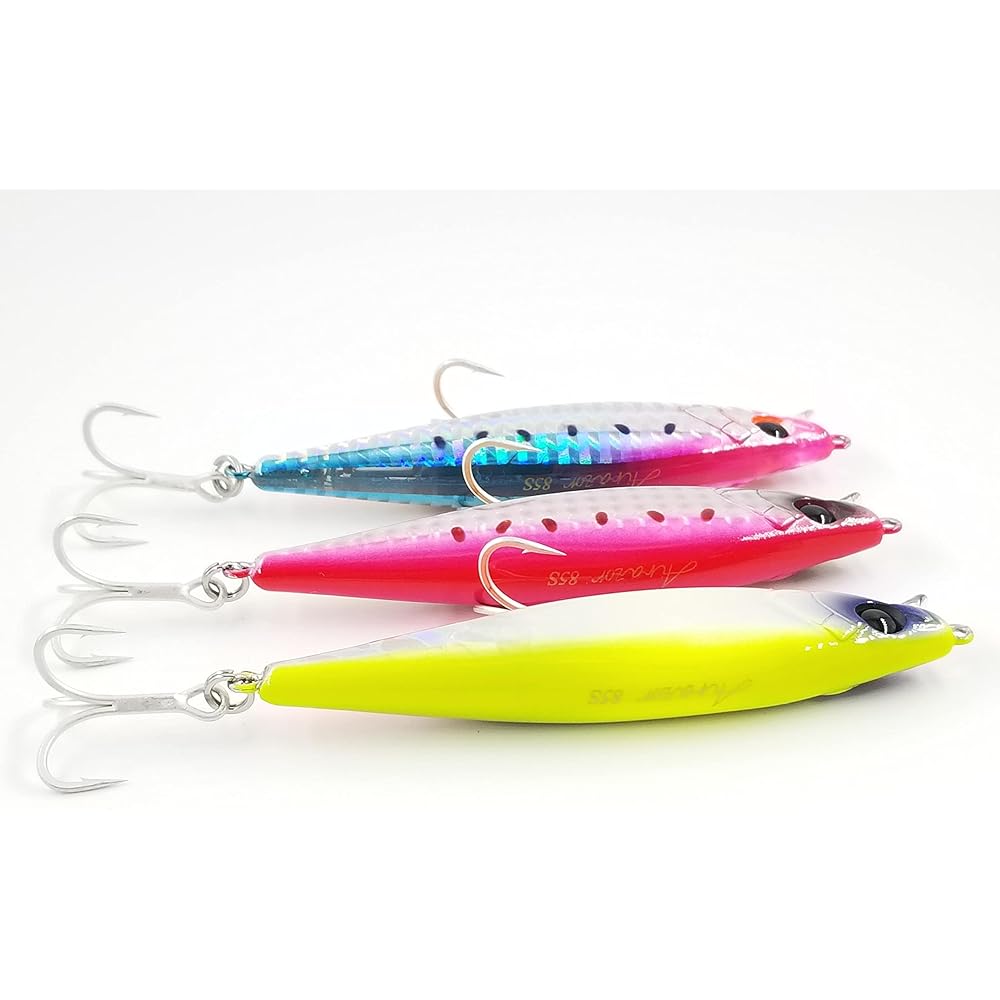 85s 20g TSURINOYA Heavy Sinking Pencil Long Shot with Tiny Lip 85mm Seabass Blackfin Bass Blue Fish Sagoshi DW207
