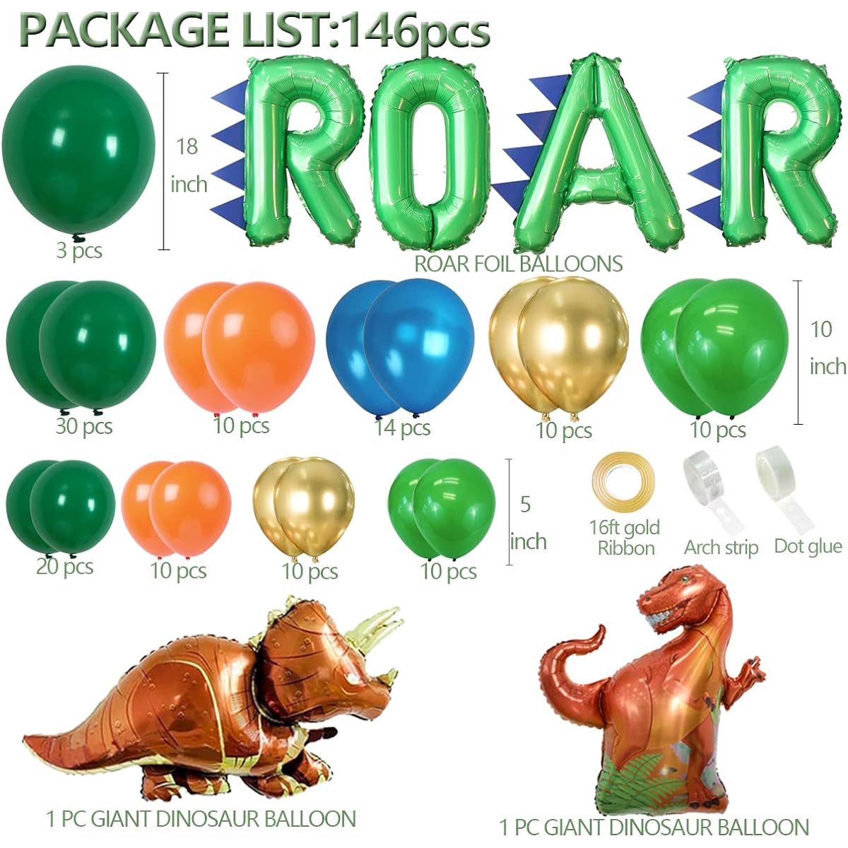 Dinosaur Balloon Arch Kit Lower Foil Garland Jurassic World Three Rex Arch Kit Squeaky Park Boys Birthday Party Decoration Supplies