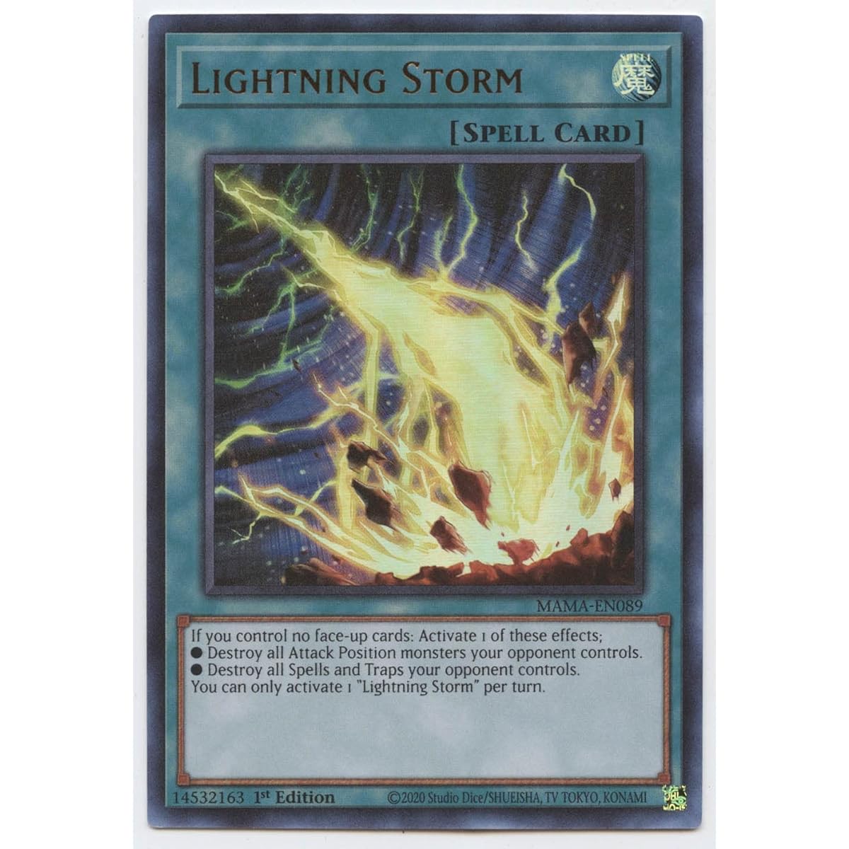 Lightning Storm MAMA-EN089 Ultra Rare 1st Edition
