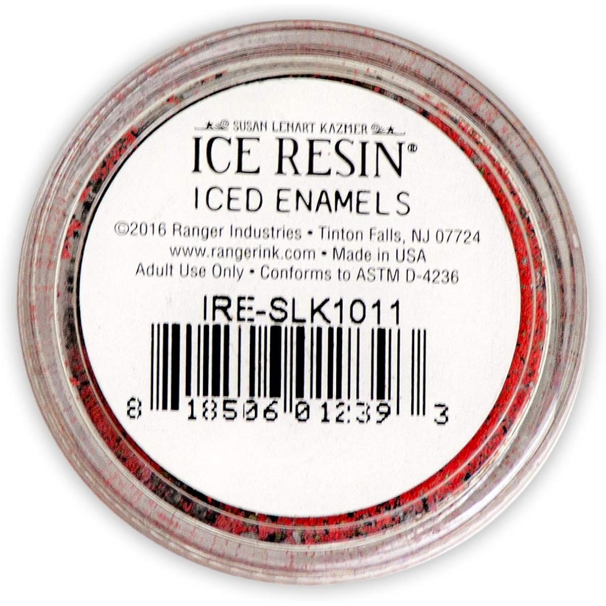 Iced Enamels Relique Powder .5oz-Garnet -SLK-1011