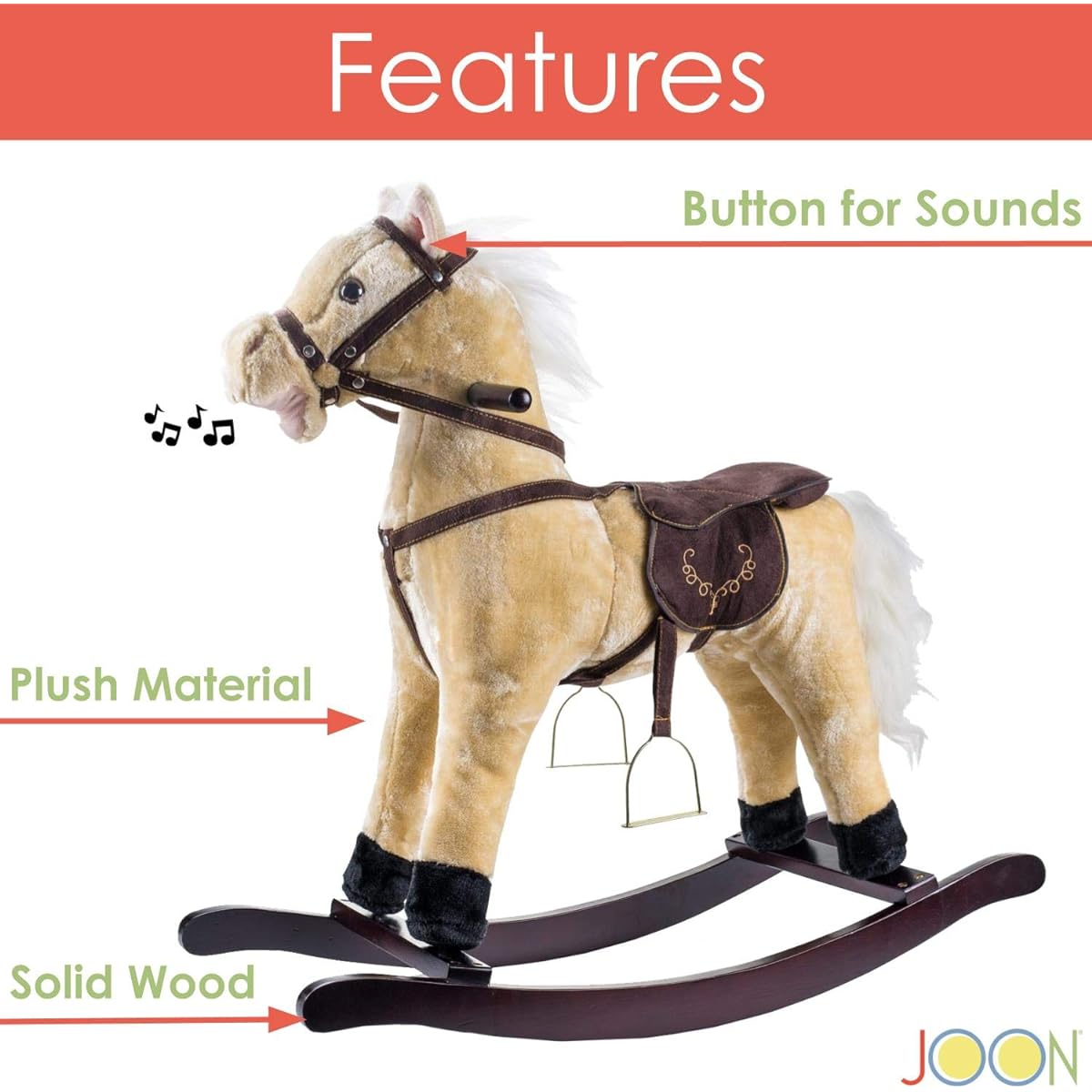 Joon Rocking Horse Pony, Beige