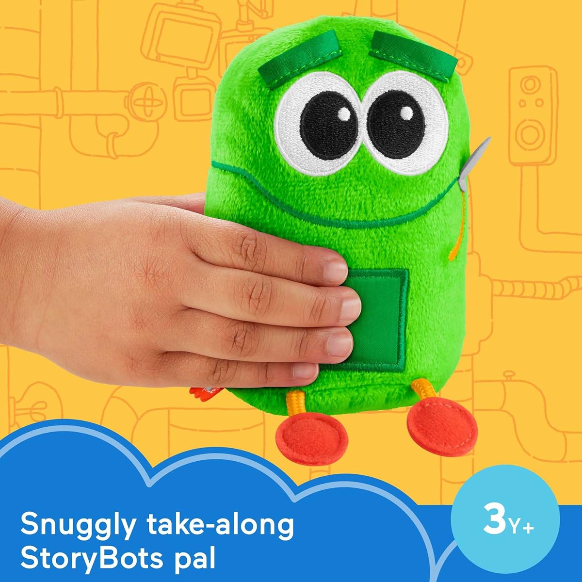 Fisher-Price StoryBots Animal and Beep Plush Toys for Ages 3 and Up