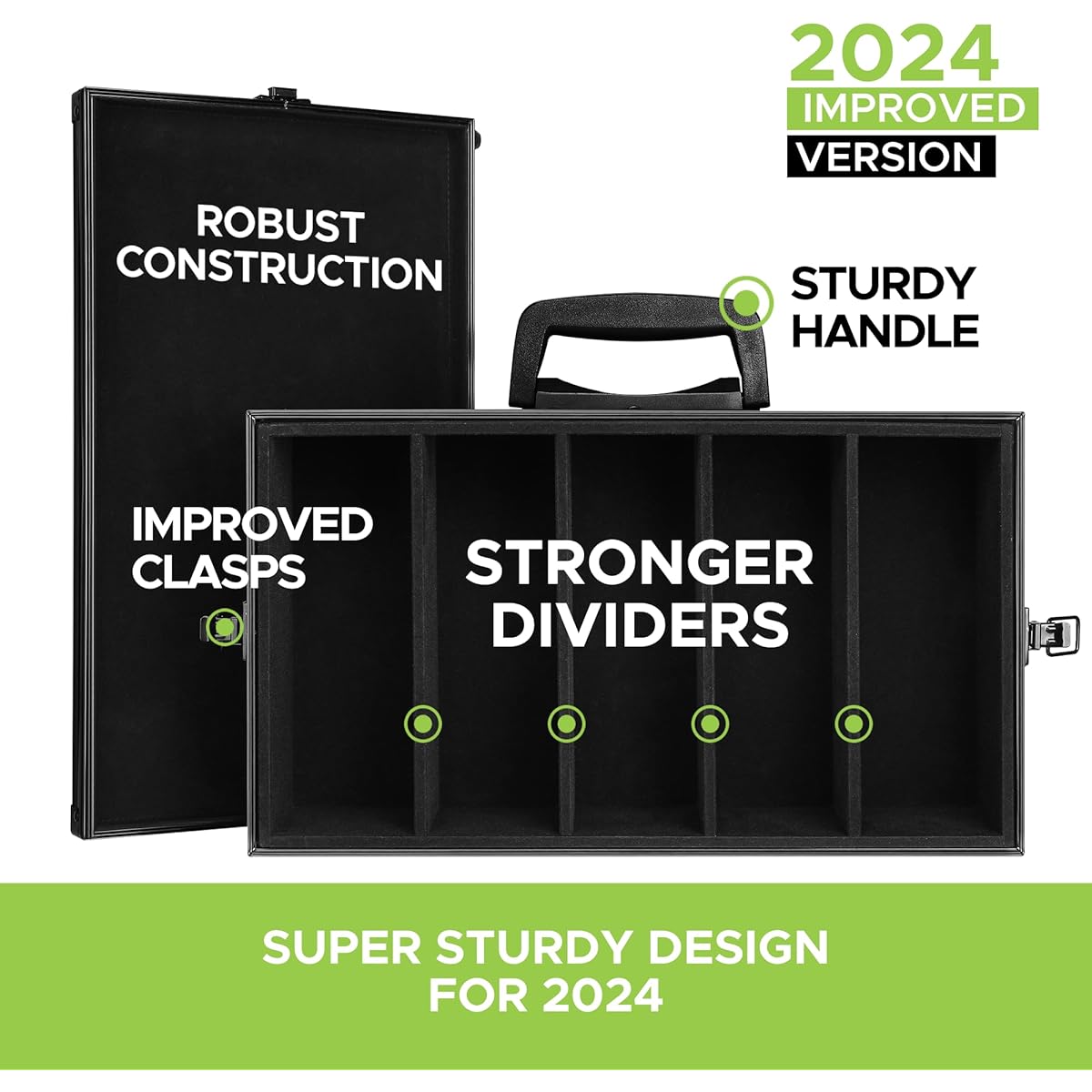 Game Card Storage Case (BBB/STORM Edition) | Case Is Compatible with Magic The Gathering, MTG, All Standard Card Games (Game Not Included) | Includes 8 Dividers | Fits up to 2500 Loose Unsleeved Cards