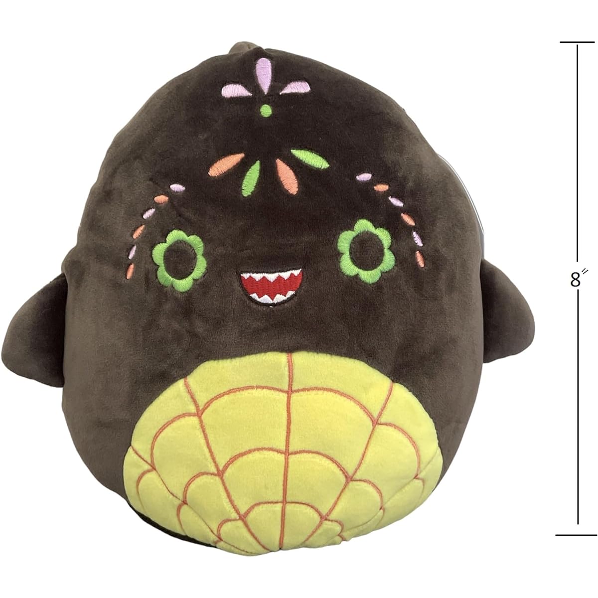 Squishmallow 8" Halloween - Officially Licensed KellyToy Plush - Collectible Soft & Squishy Stuffed Animal - Gift for Kids, Girls, Boys - 8" (Day of the Dead Ocean Shark)