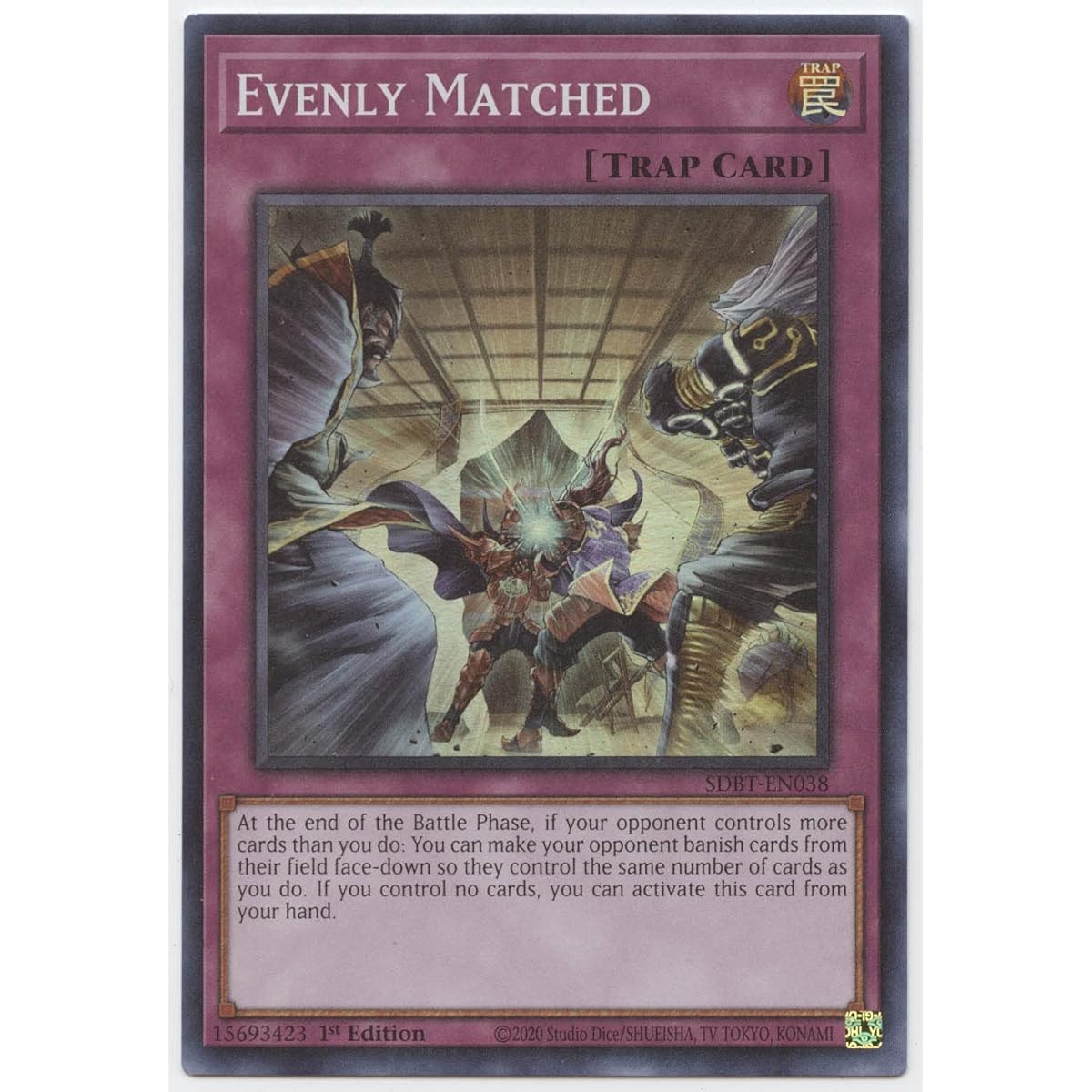 Evenly Matched SDBT-EN038 Super Rare First Edition