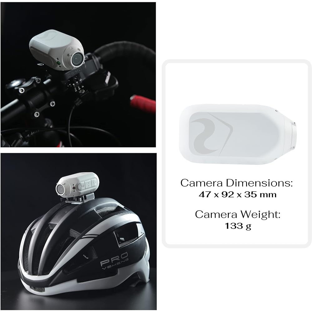 Drift Ghost XL Action Camera, 1080P, EIS3.0 Image Stabilization, IPX7 Waterproof, External Microphone, Motorbike Helmet-Mounted Drive Recorder, Small Camera, Wearable Camera, Long Time Recording, WiFi