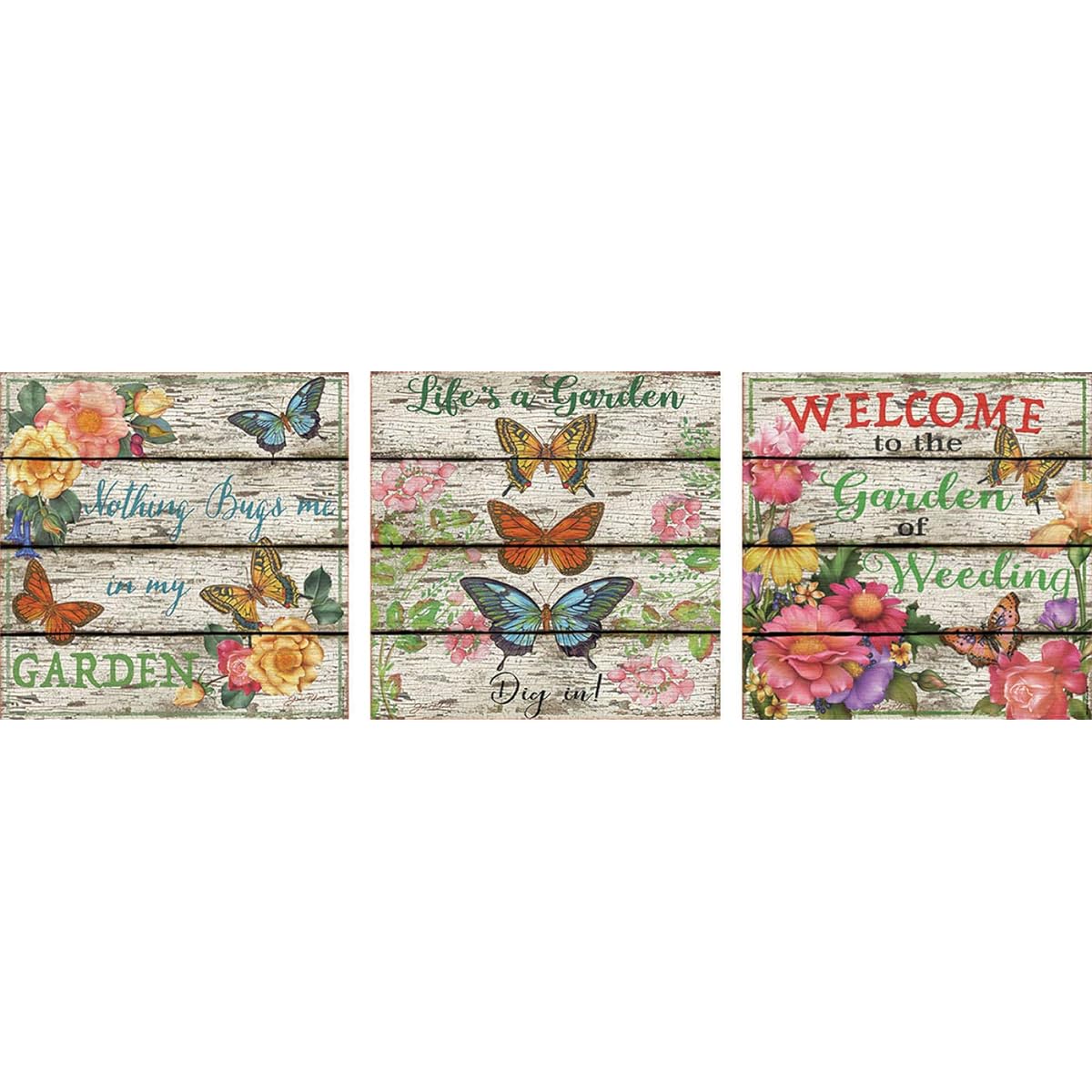 Educa Borras 17965 3X500 Garden on the Land Puzzle Multicolor