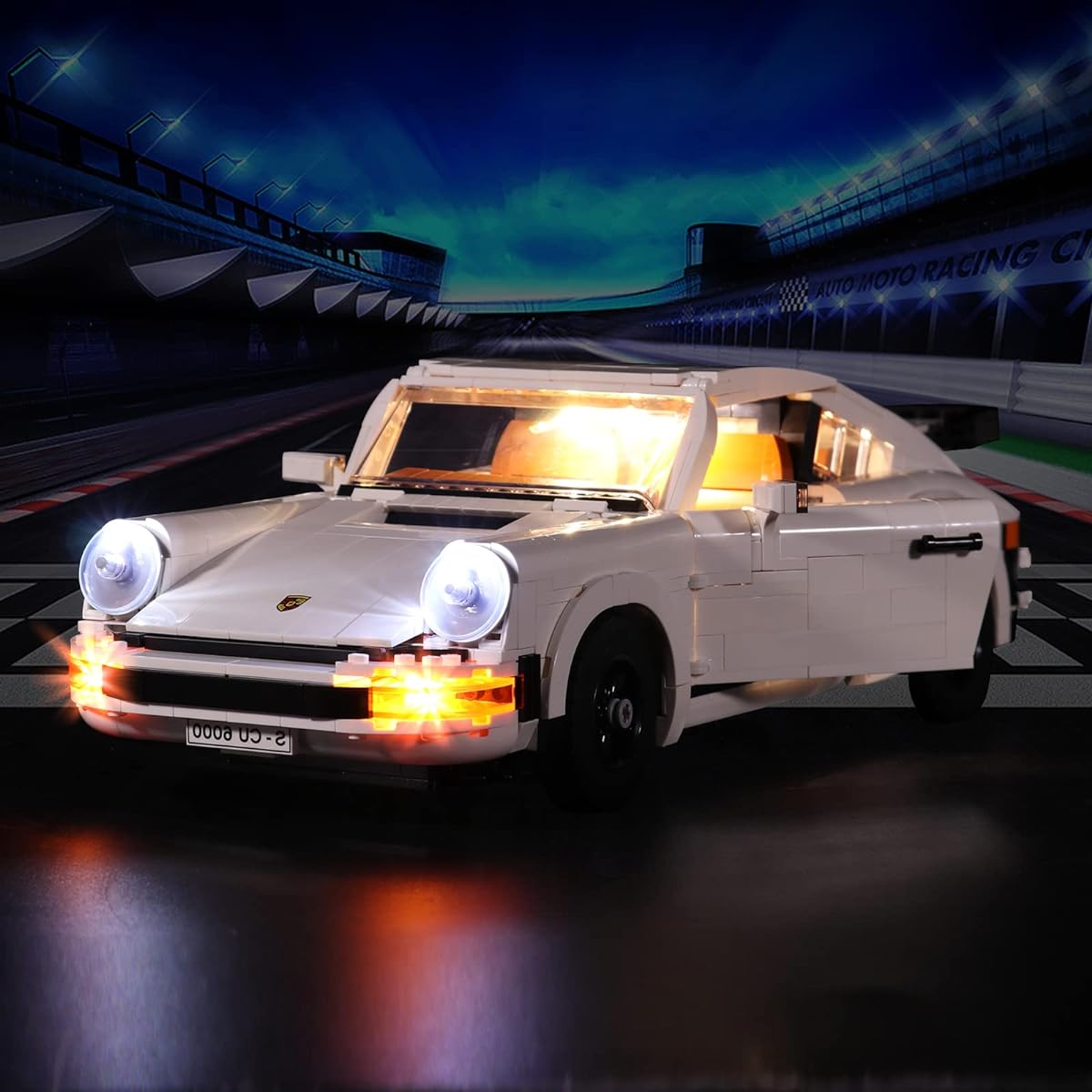 Bourvill LED Light Kit for Lego Porsche 911 (10295) - Light Set Lego 10295 Set - Classic Version (Light Kit Without Model)