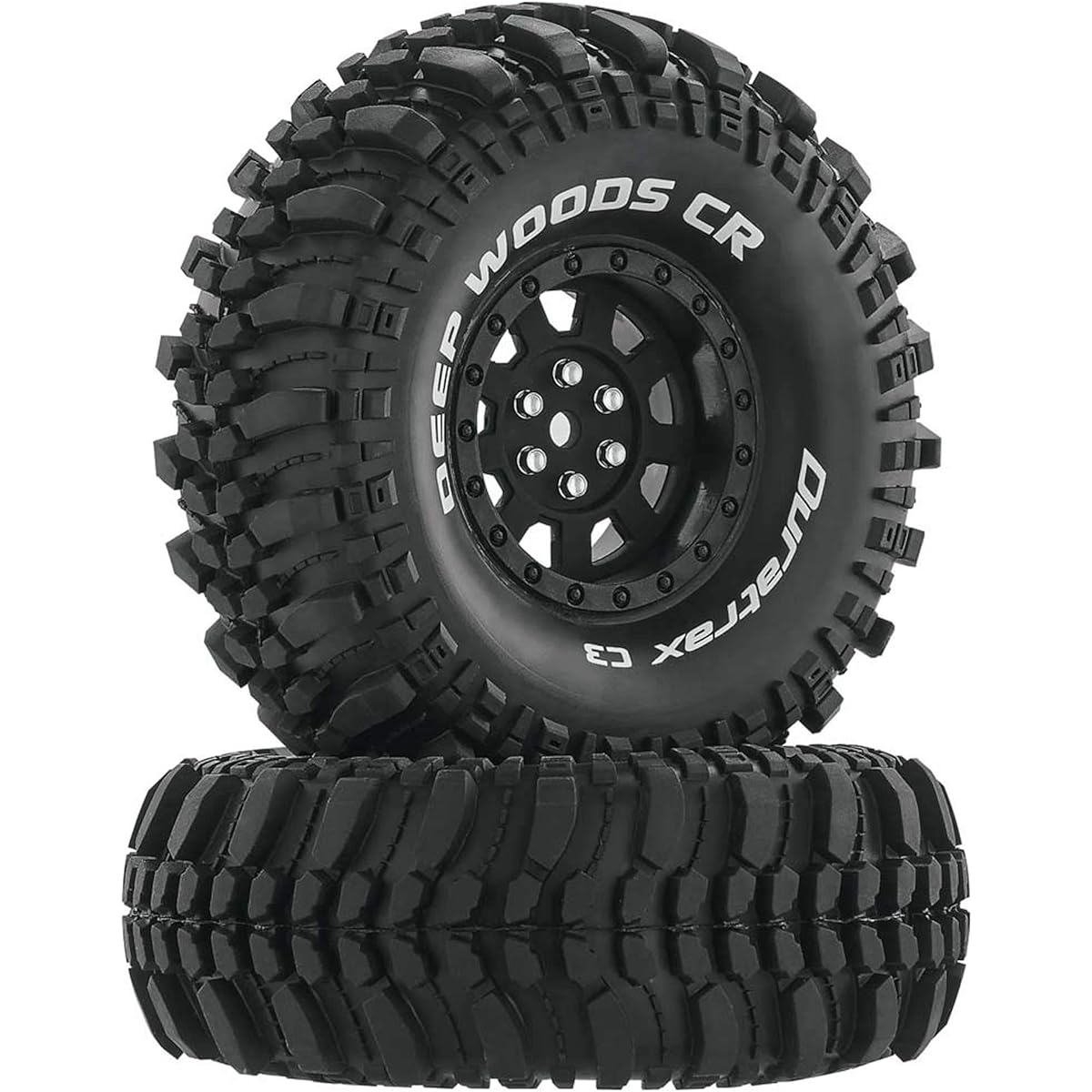 Duratrax RC Rock Crawler Tires with Foam Inserts C3 Super Soft Compound 1.9" Mounted DTXC4026