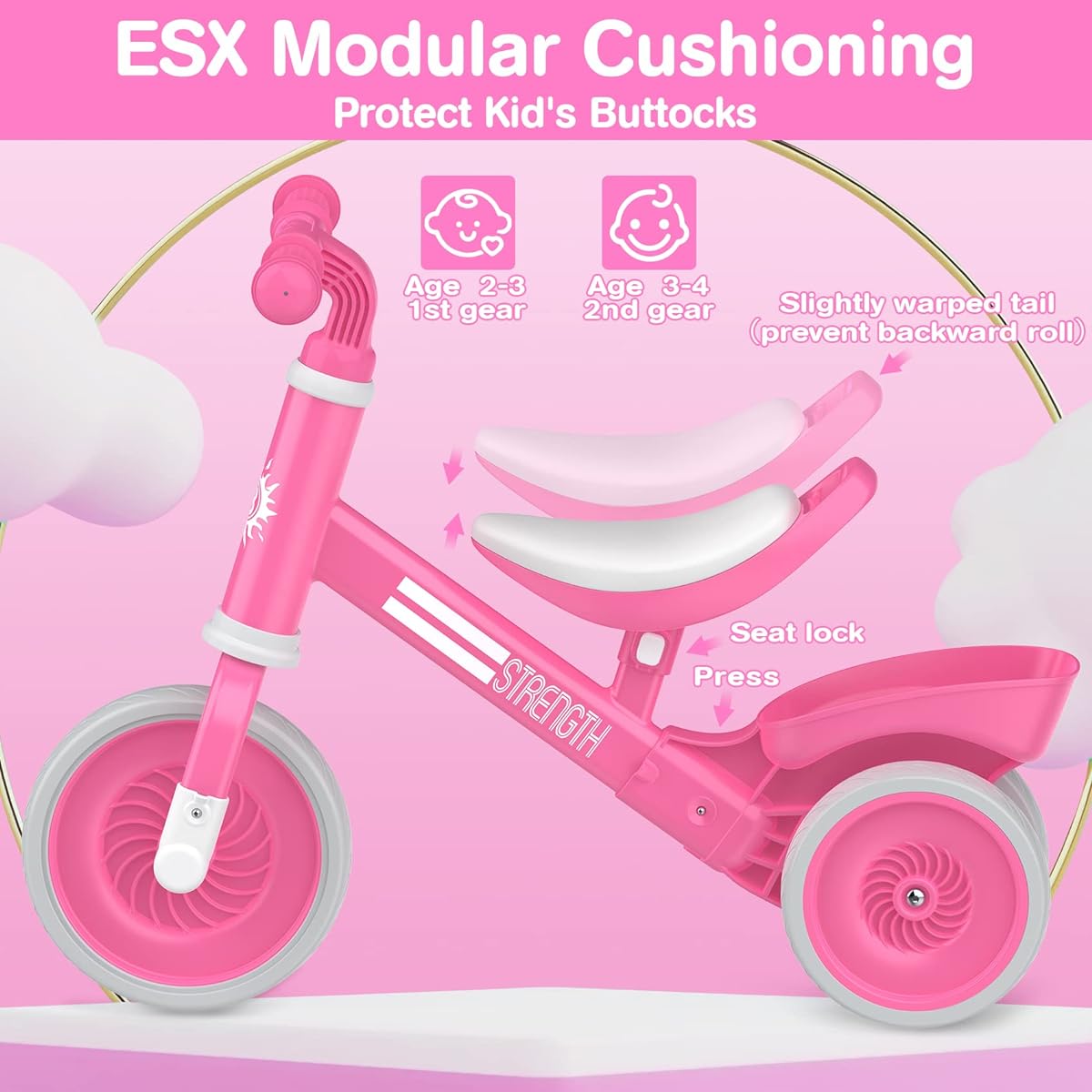 Bakeling Pink Balance Bike