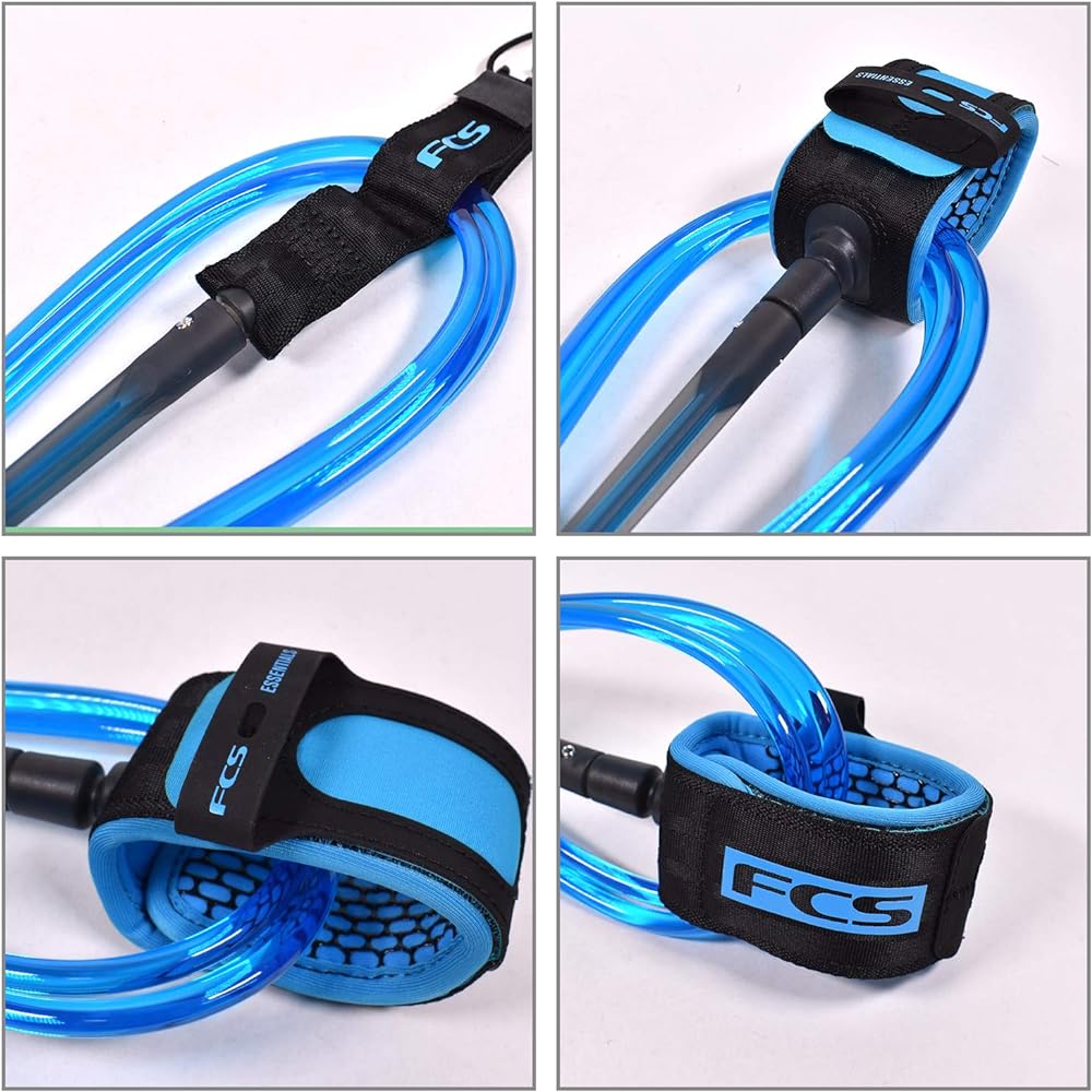FCS ESSENTIAL LONG LEASH 9feet ALL ROUND ANKLE Surfing Leash Cord AR-ANKLE-09F BLK 9ft