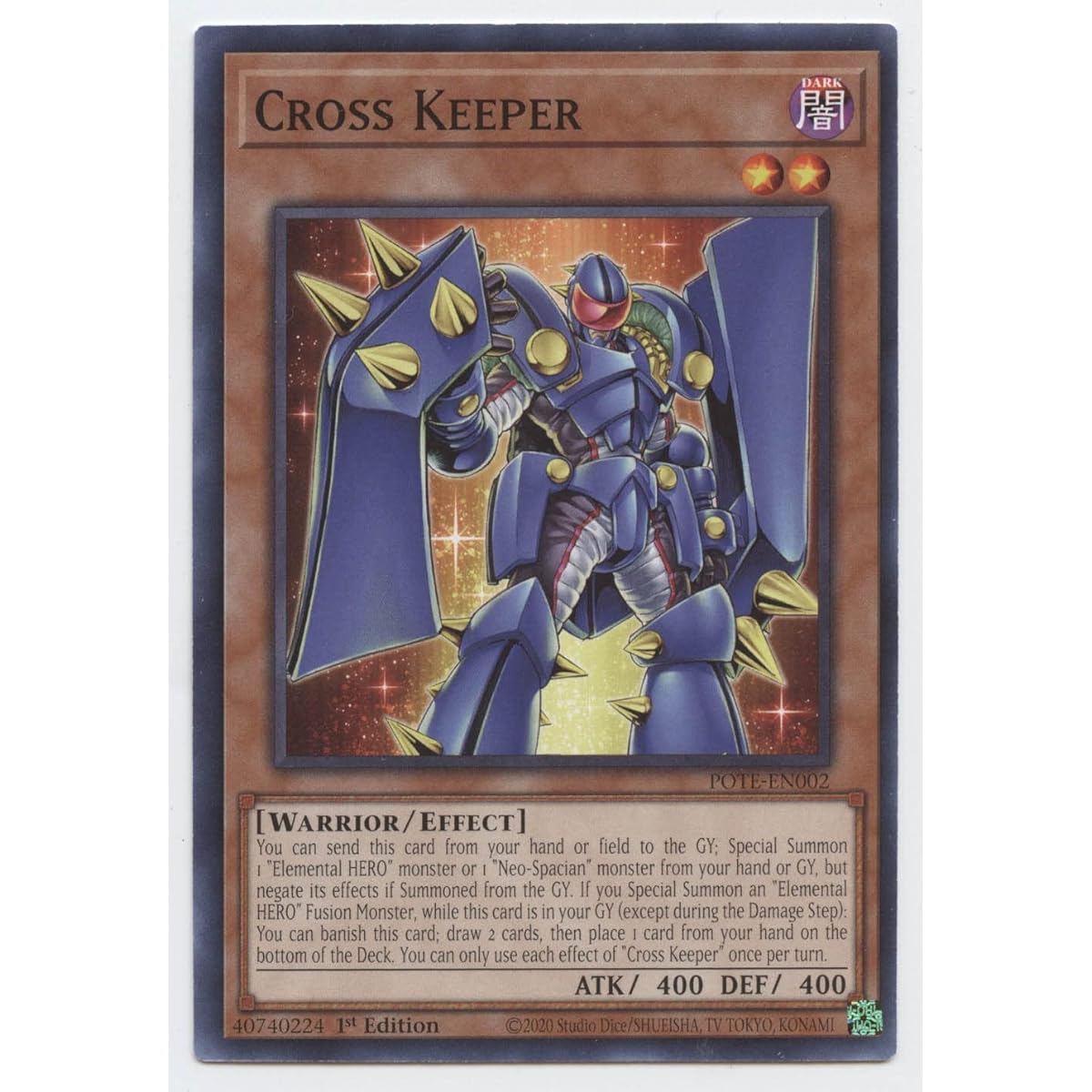 Cross Keeper POTE-EN002 Common First Edition