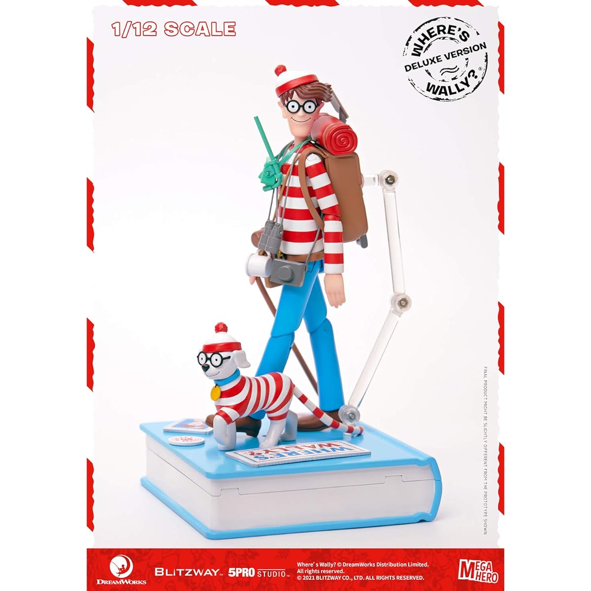 Blitzway - Where's Waldo? - Waldo 1/12 Scale Action Figure (Deluxe Version) 5Pro Studio Mega Hero Series