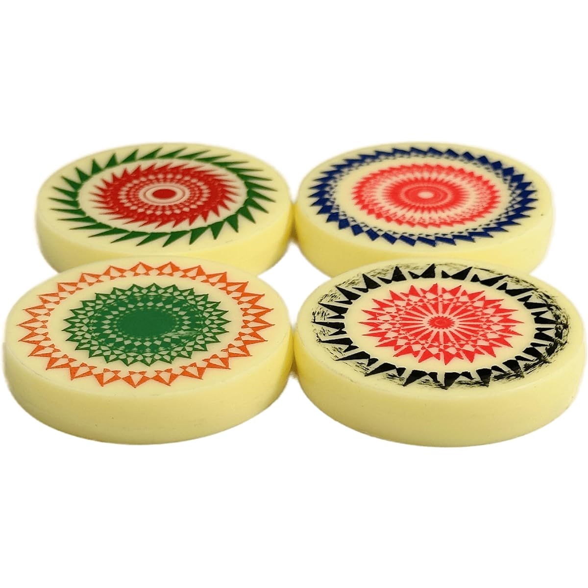 Pam Herbals Desert 8mm Carrom Striker for Smooth Carrom Board Games & Tournaments (4 Pack)