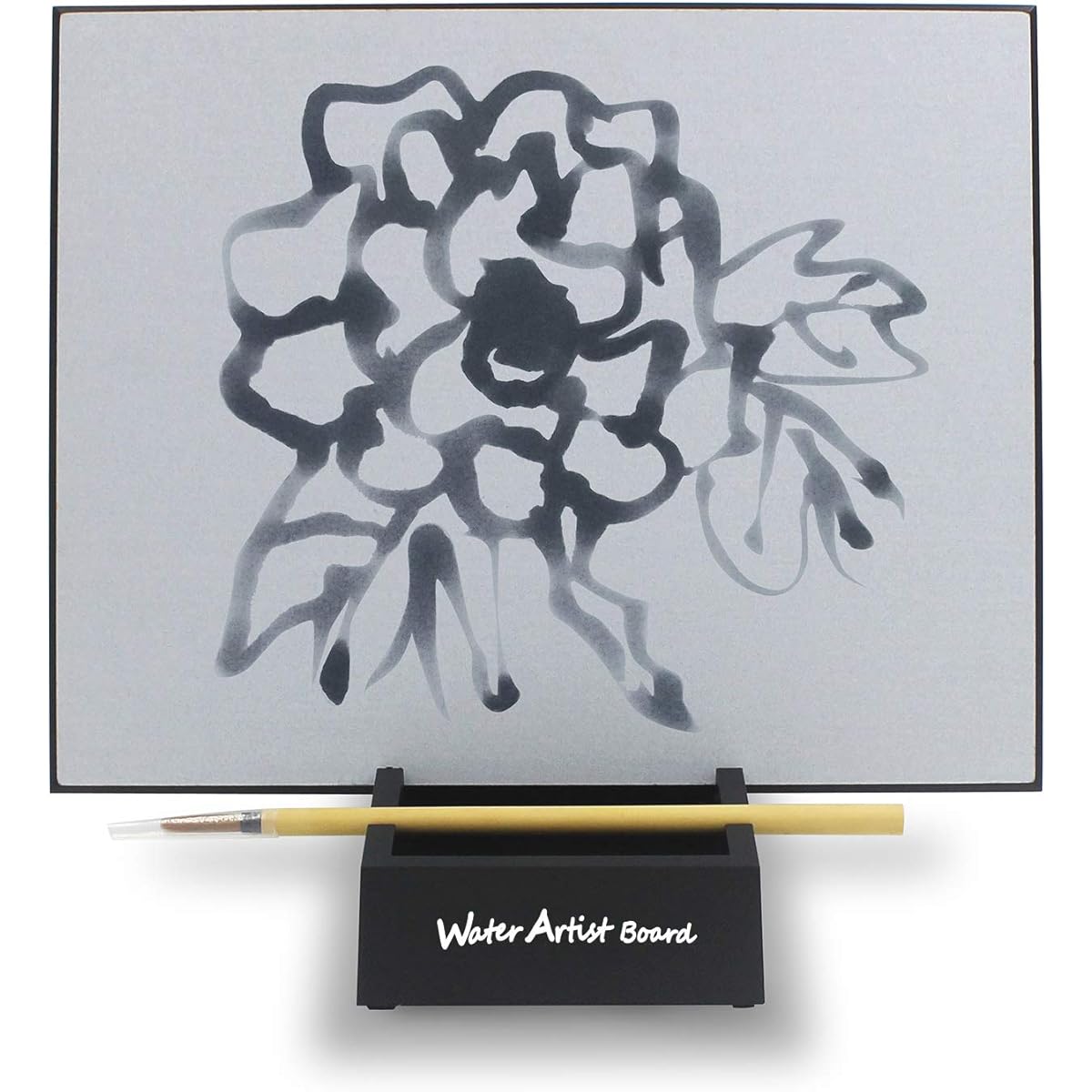 Water Artist Board Drawing Set Paint with Bamboo Brushes, Reusable Zen Buddha Magic Paint Board Paint, Water and Relaxation Meditation Sketch Pad