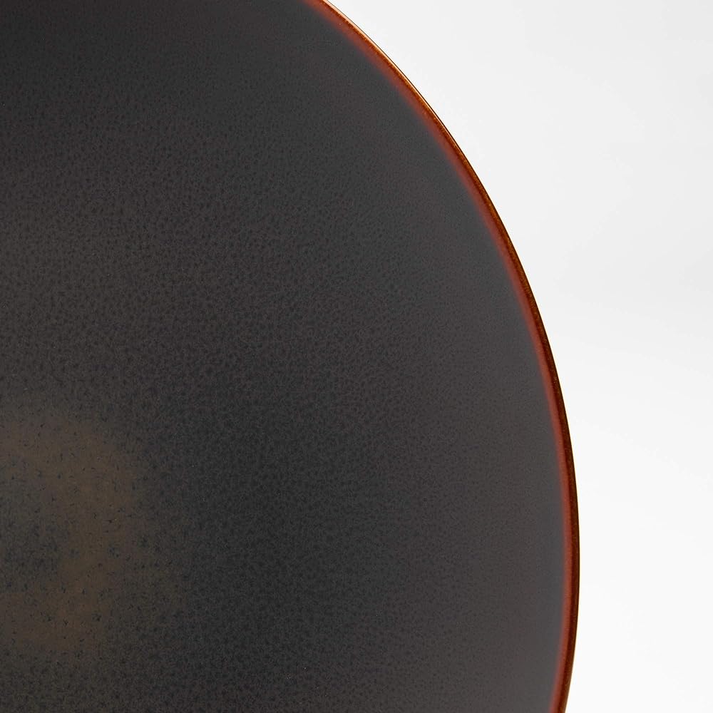 NARUMI Plate Aeca Diameter 28cm Ink Black Stylish Cute Lunch Plate One Plate Kiln Change Technique Microwave Warming Dishwasher Safe 58066-5636
