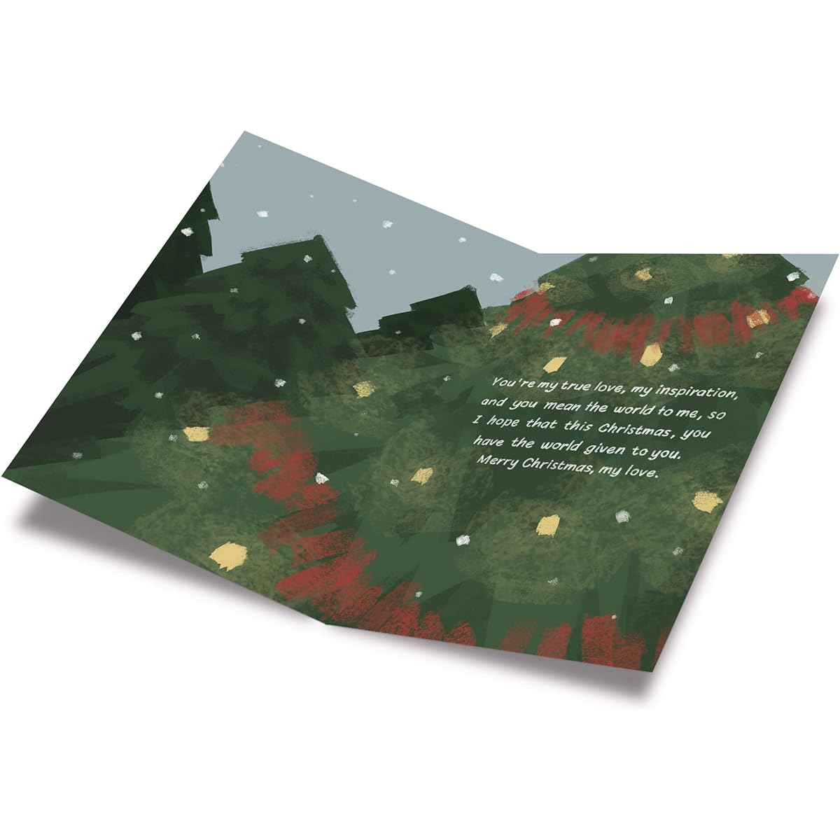 Prime Greetings Christmas Cards Love for Wife