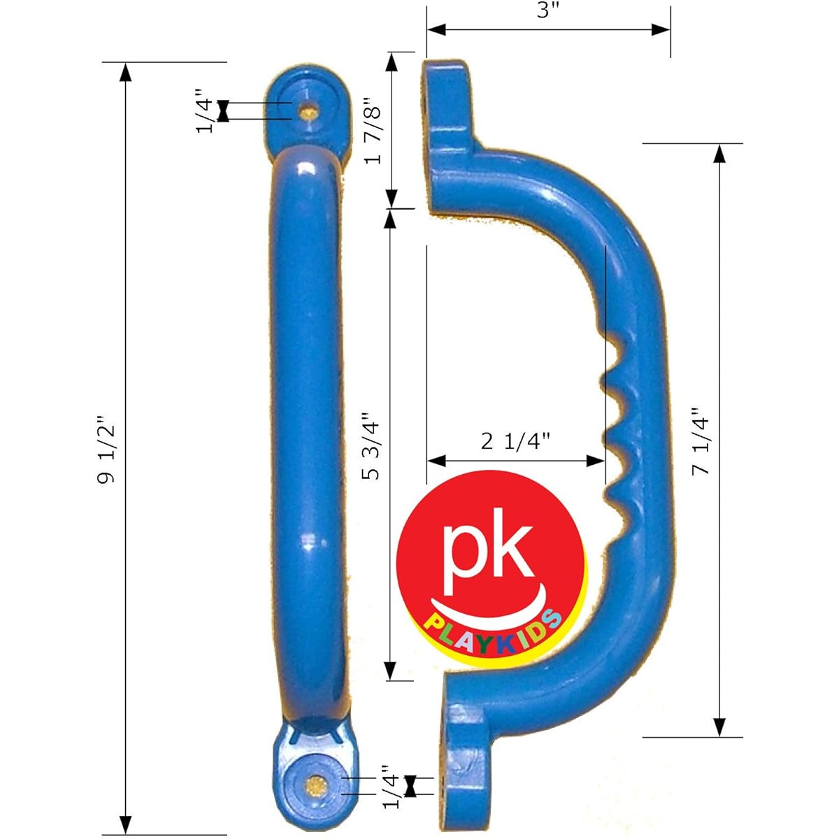 Handle Safety for Play Set Hand Grips Jungle Gym, Grab Bars for Swing Set Playgrounda Good Grip 10" Long