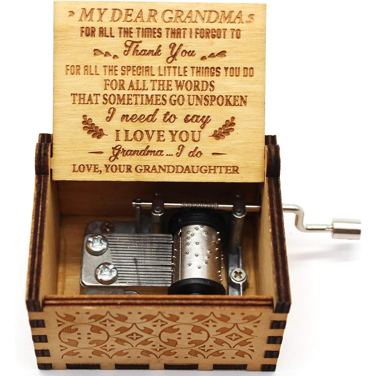 ukebobo Wooden Music Box You are My Sunshine Music Box From Granddaughter to Grandmother Unique Music Box 1 Set