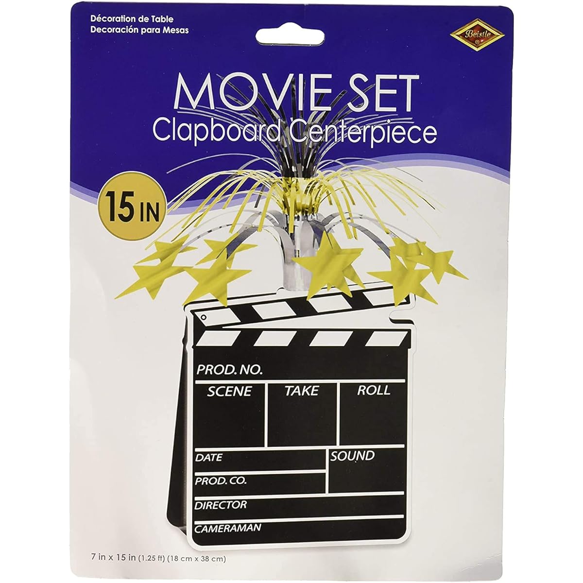 Beistle 50157 1 Pack Piece Set Clapboard Centerpiece