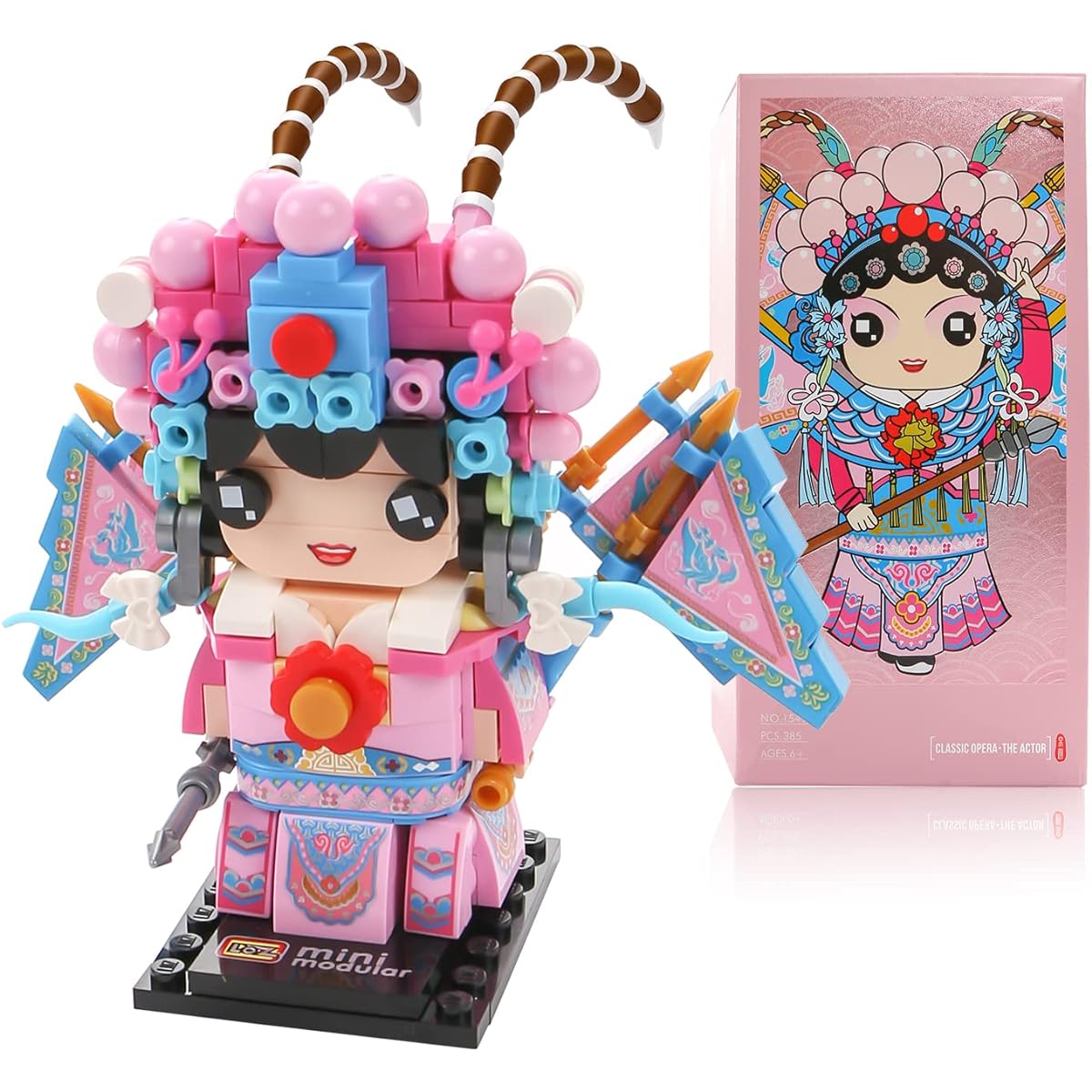 MEIEST Beijing Opera Character Mini Building Blocks Model Set Creative DIY Simulation Collection Construction Construction Bricks Toys Children Adults Home Decoration (Dao Madan)