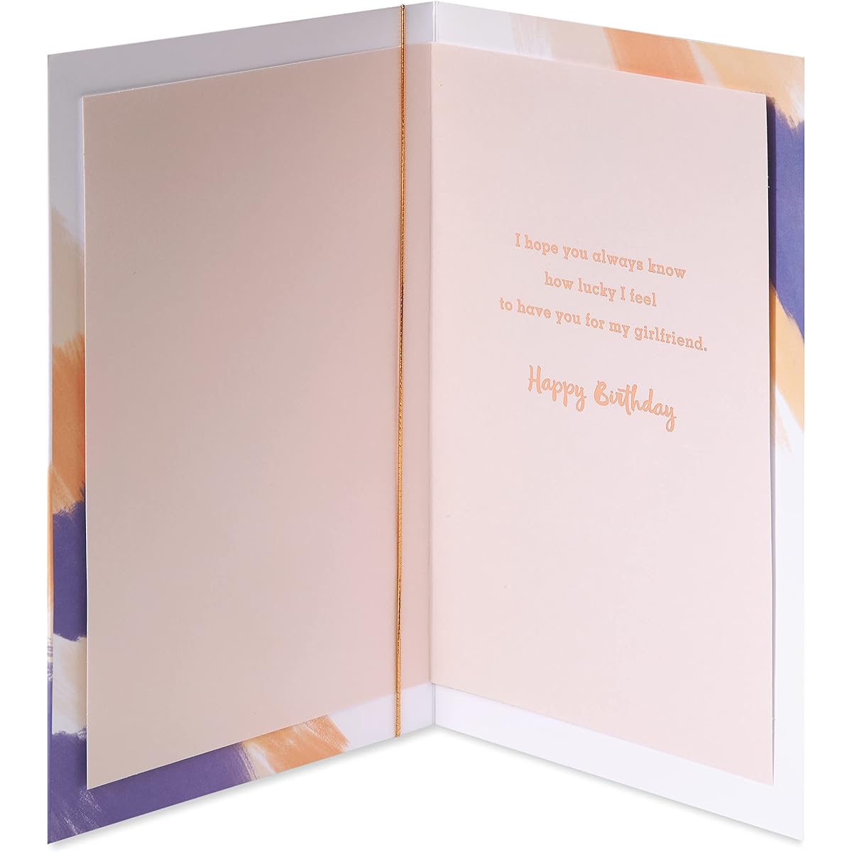 American Greetings Birthday Card for Girlfriend (How Lucky I Feel)