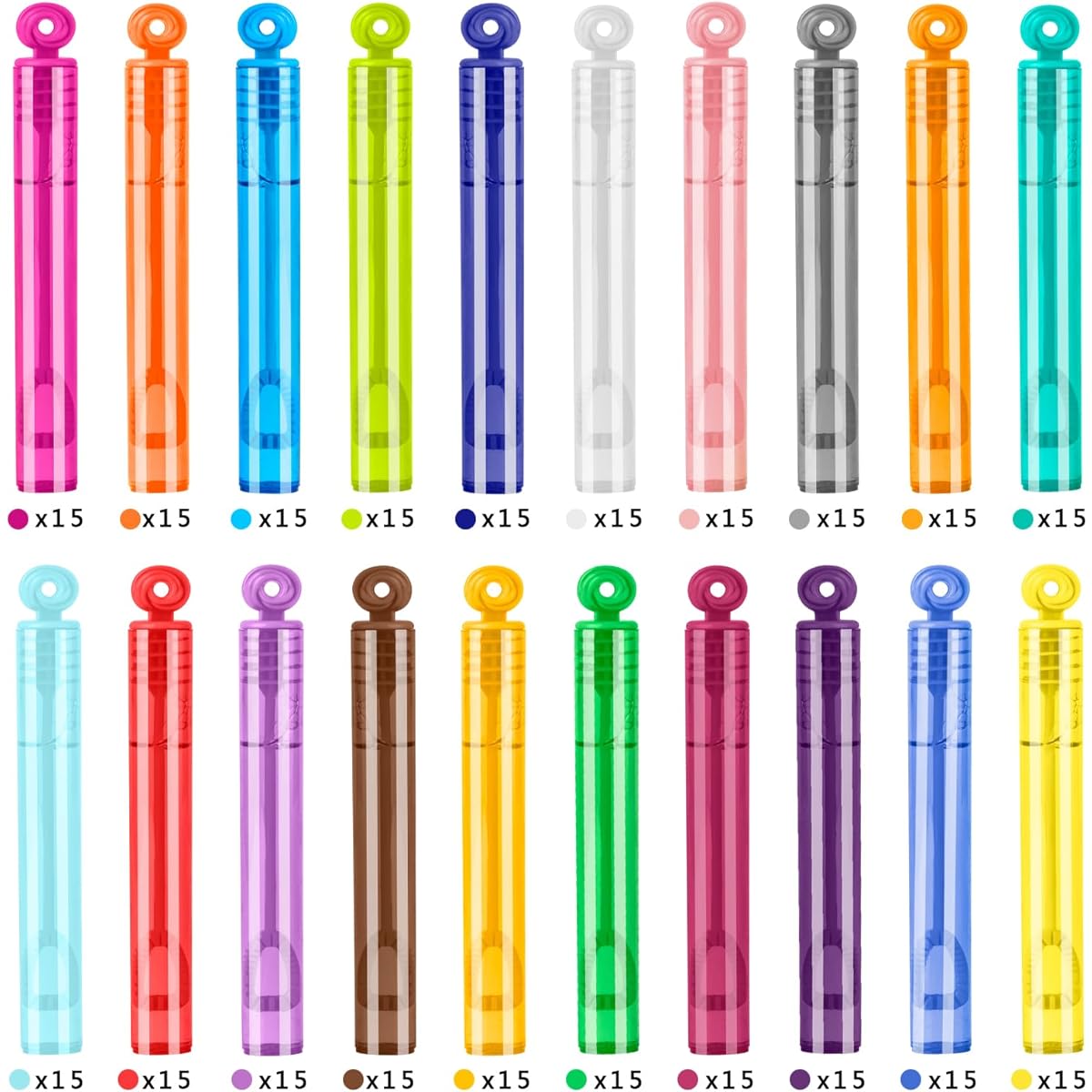 20 colors mini bubble wand (fashion)