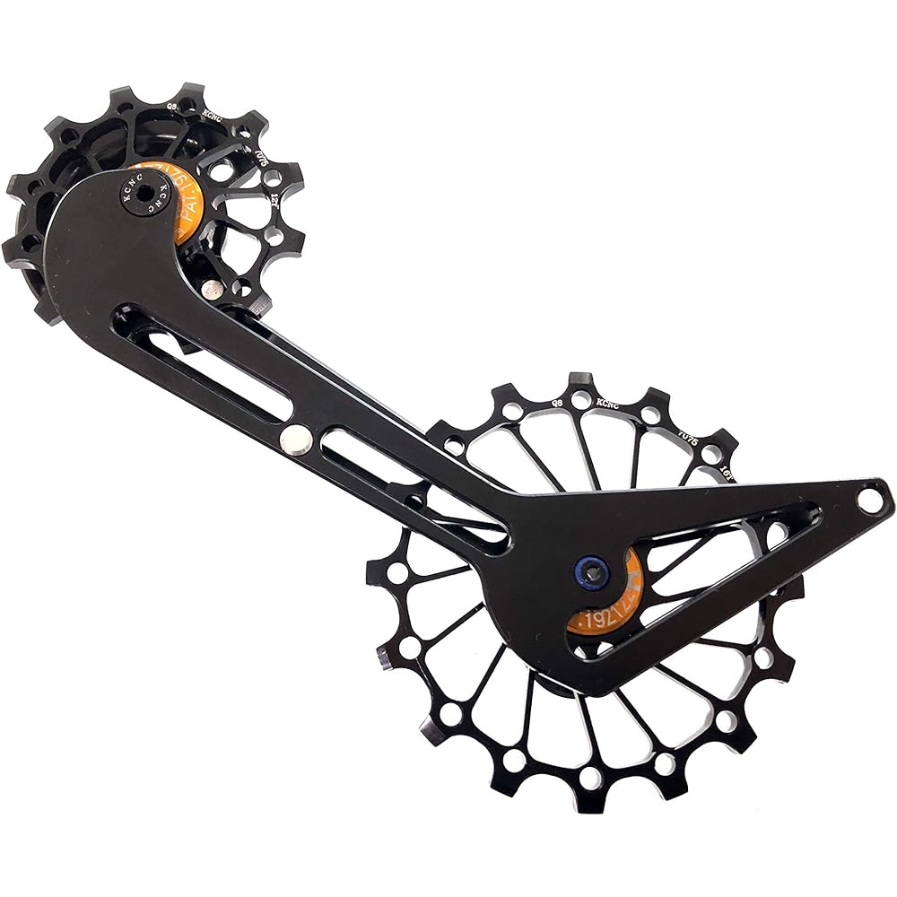 KCNC Ultra Light Big Pulley Kit Big Jockey Wheel System Dura-Ace 9100/9150 Stainless Bearing Black