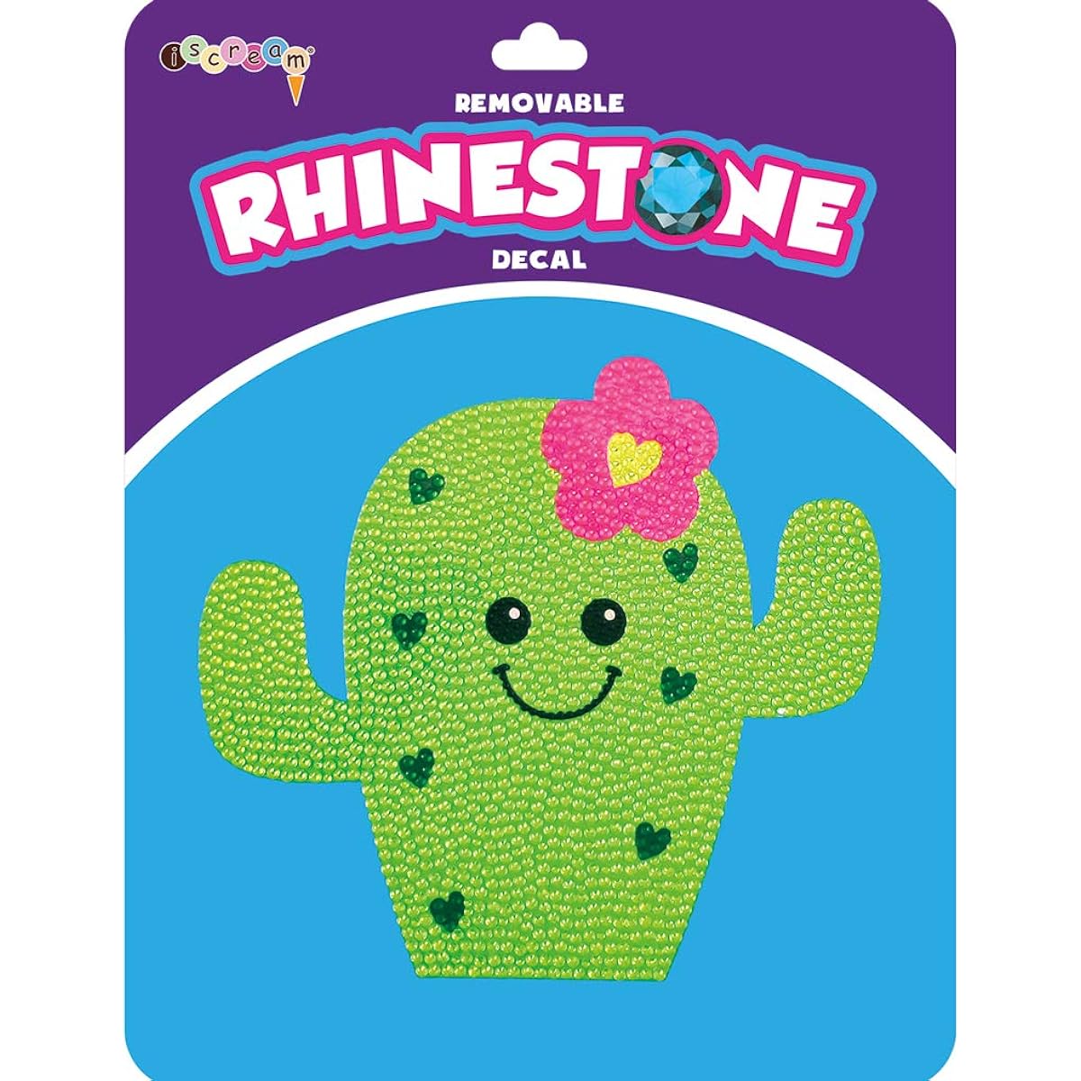 iscream Sparkly Rhinestone Happy Days Vinyl Sticker 6 inch Green 700-265