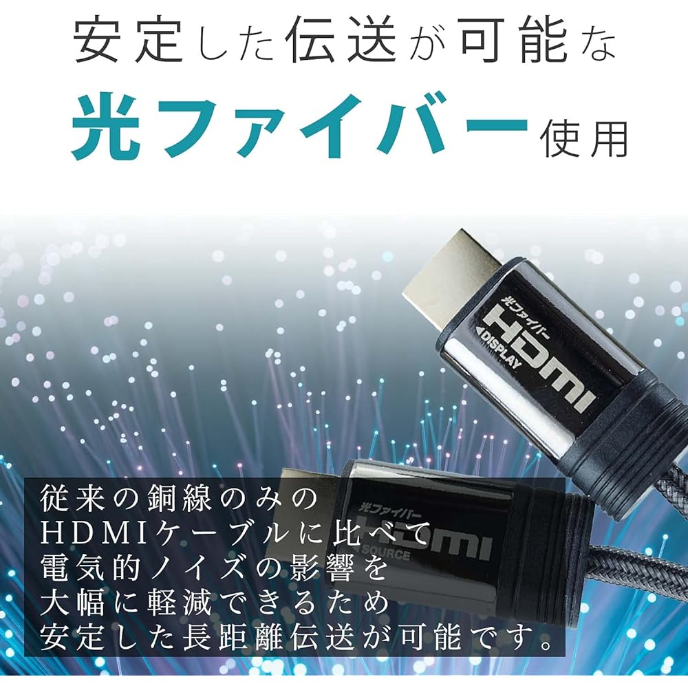 Horlick Optical Fiber HDMI Cable 20m Mesh Type HH200-603GY