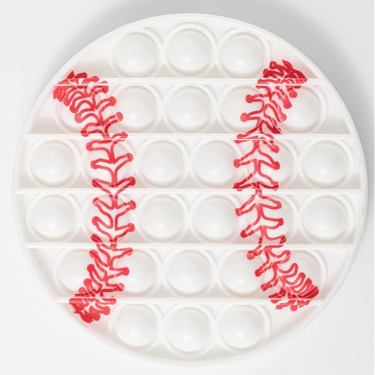 Sports Pop Fidget Bubbles Push Toys for Boys Stocking Stuffers for Kids Silicone Squeeze Toys for Kids Birthday Party Favors Holiday X-mas Toys (Baseball 3 Pack)