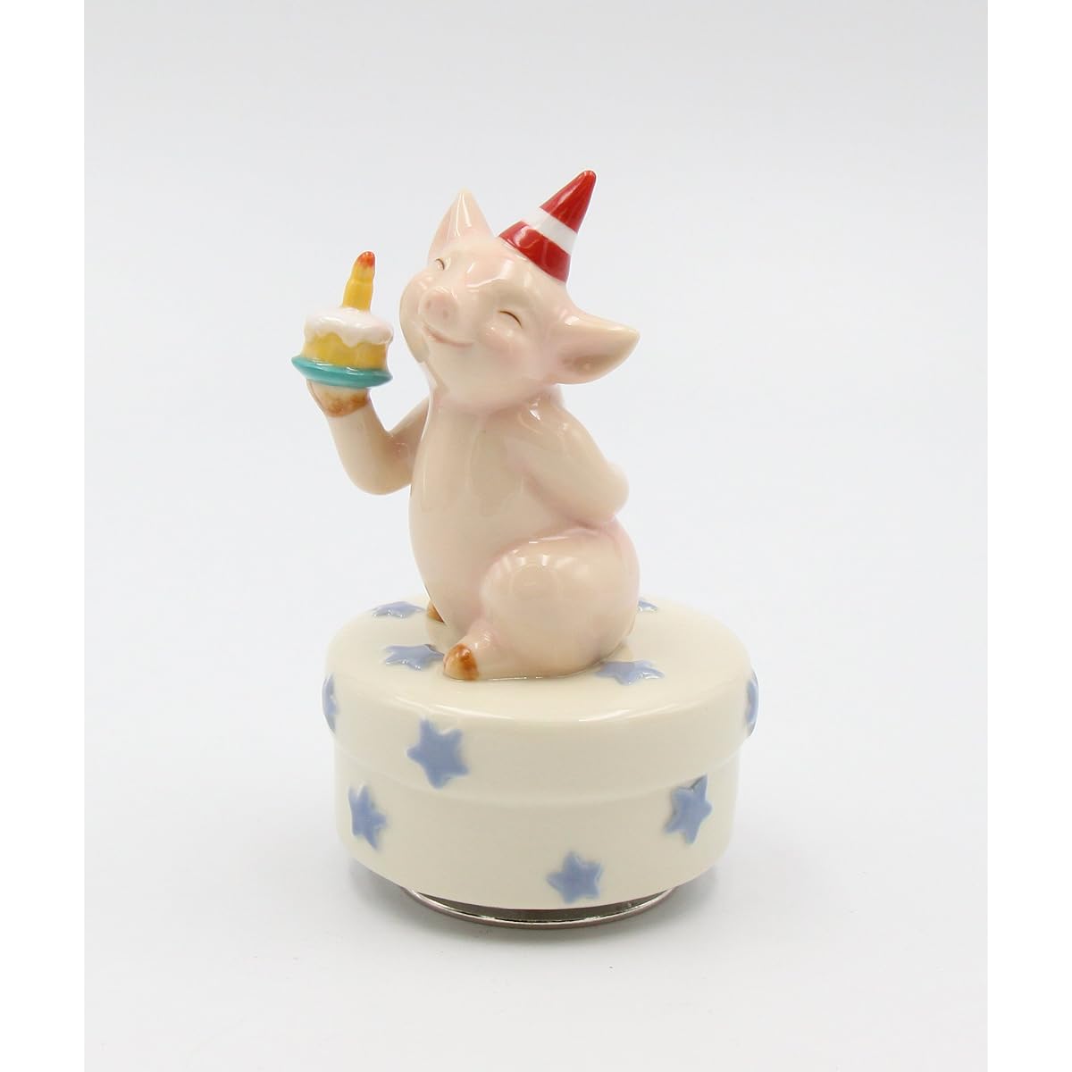 Cosmos Gifts 80134 Birthday Pig Musical White