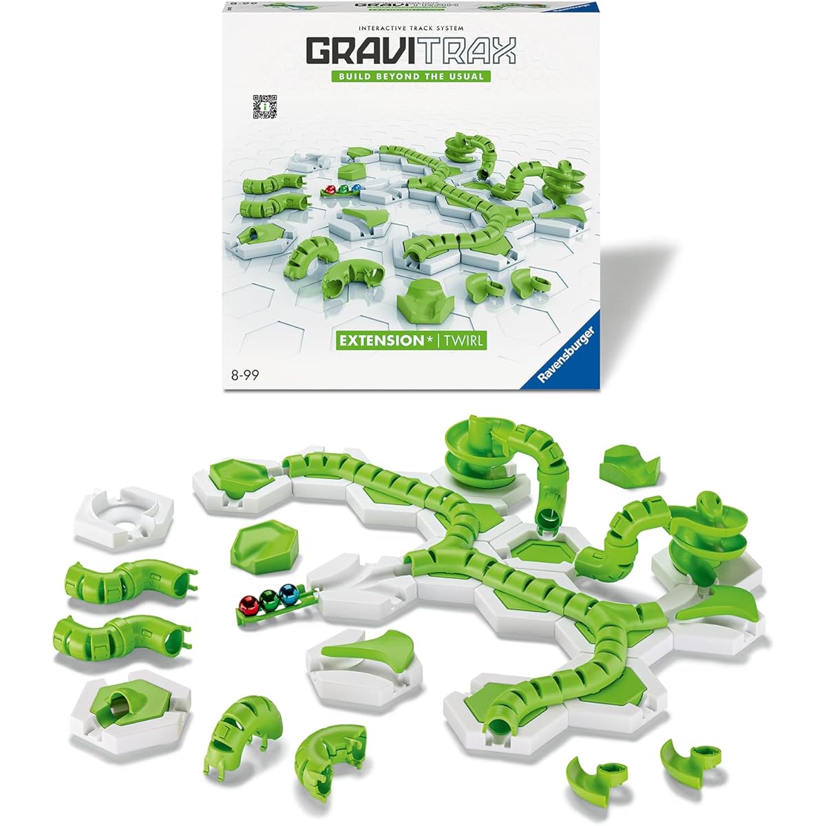 Ravensburger GraviTrax Extension Twirl - accessories for the marble run system. Can be combined with all product lines, starter sets, extensions and elements, construction toy for ages 8 and up 22435
