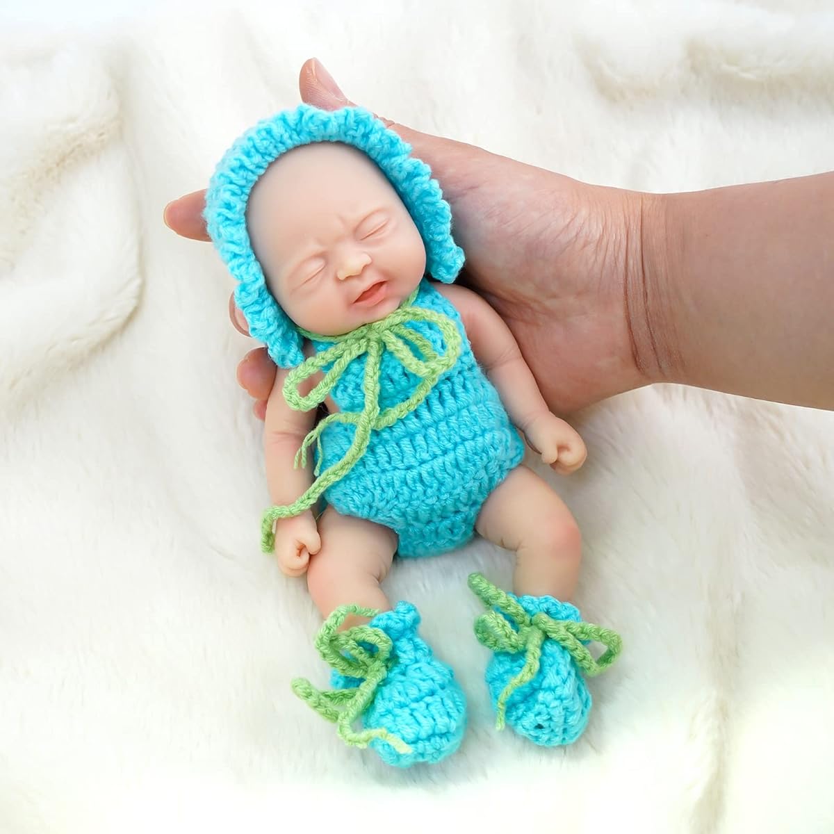 Miaio Mini Reborn Doll Boy Kit 7inch Micro Preemie Full Body Silicone