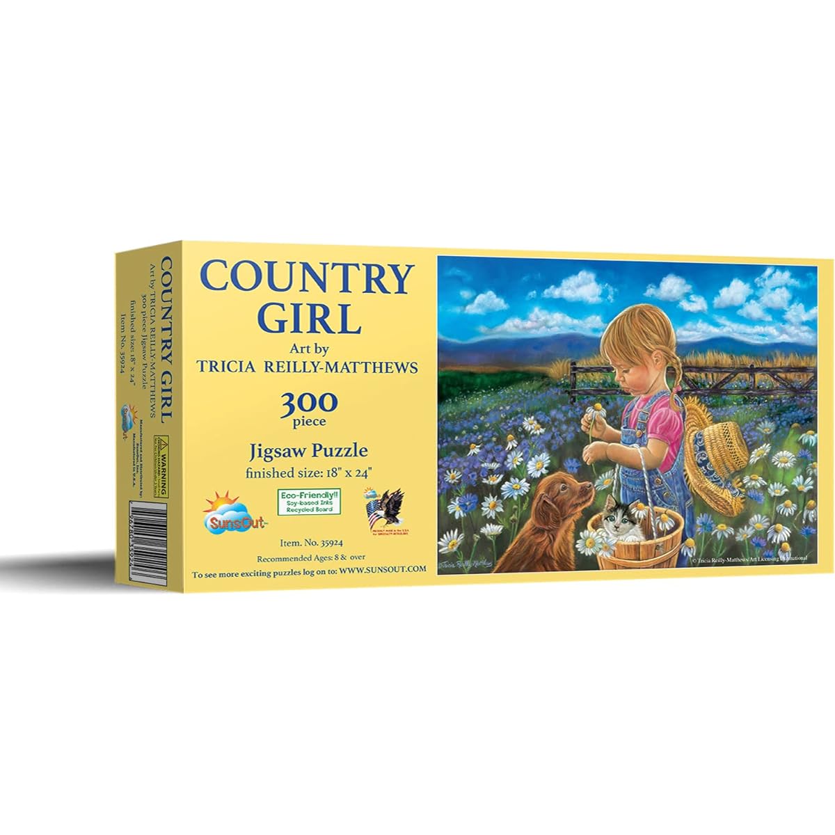 SUNSOUT INC Country Girl 300 Piece Jigsaw Puzzle