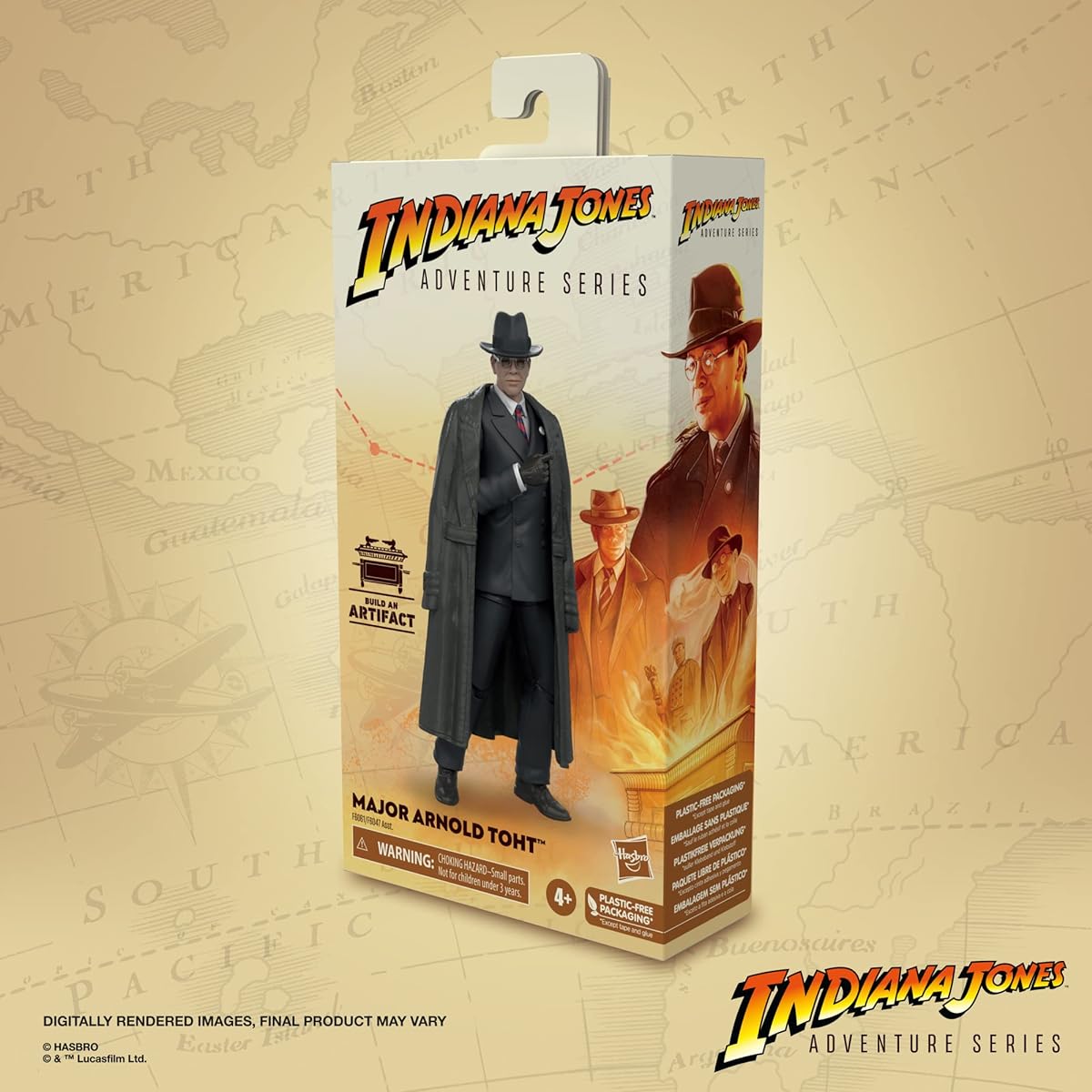 Hasbro Indiana Jones and Raiders of the Lost Ark Adventure Series Major Arnold Toht Toy 6-Inch Action Figure Ages 4 and Up (F6061)