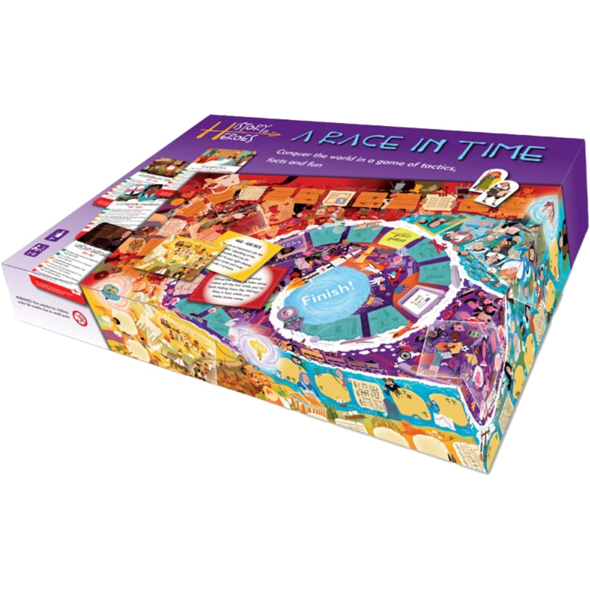 History Heroes: A Race In Time - History Board Game for Kids, Adults, Game Night - Family Friendly Party Game About History - Fun & Educational Conversation Game
