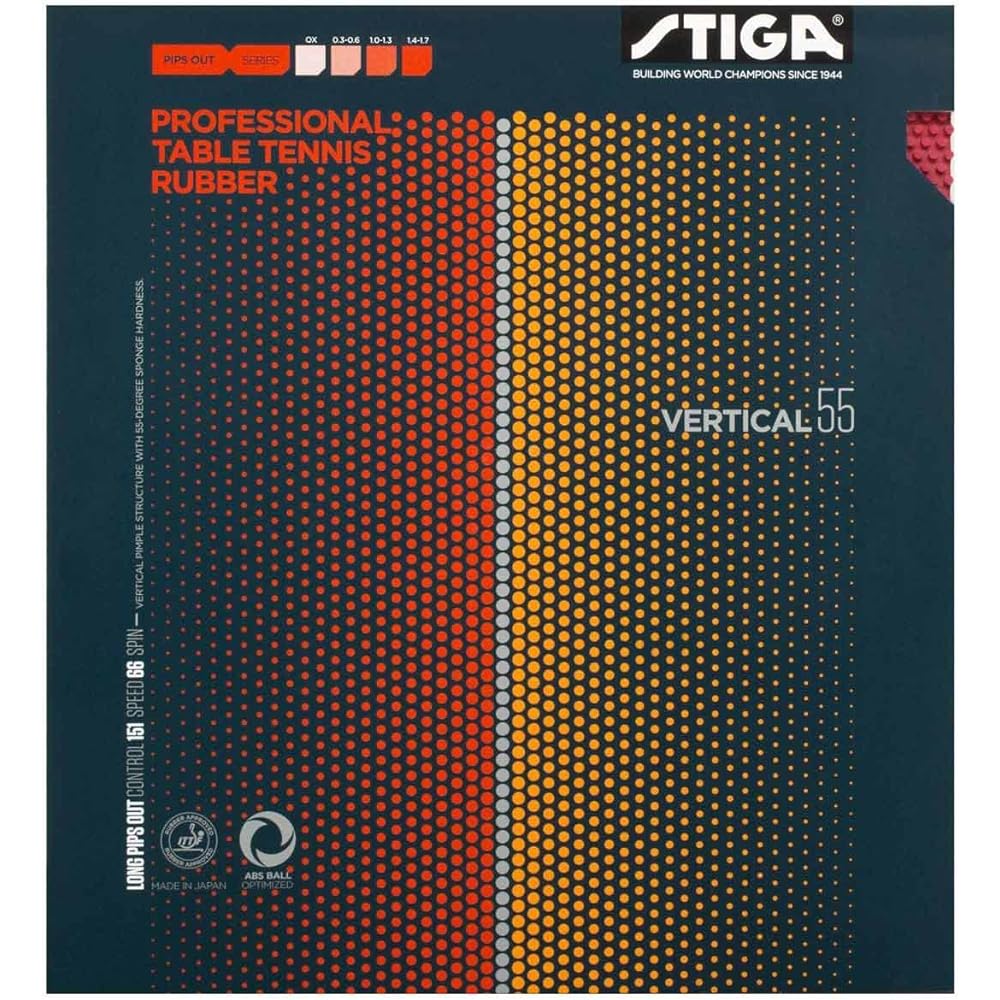 STIGA Table Tennis Rubber Grain High Rubber Vertical 55