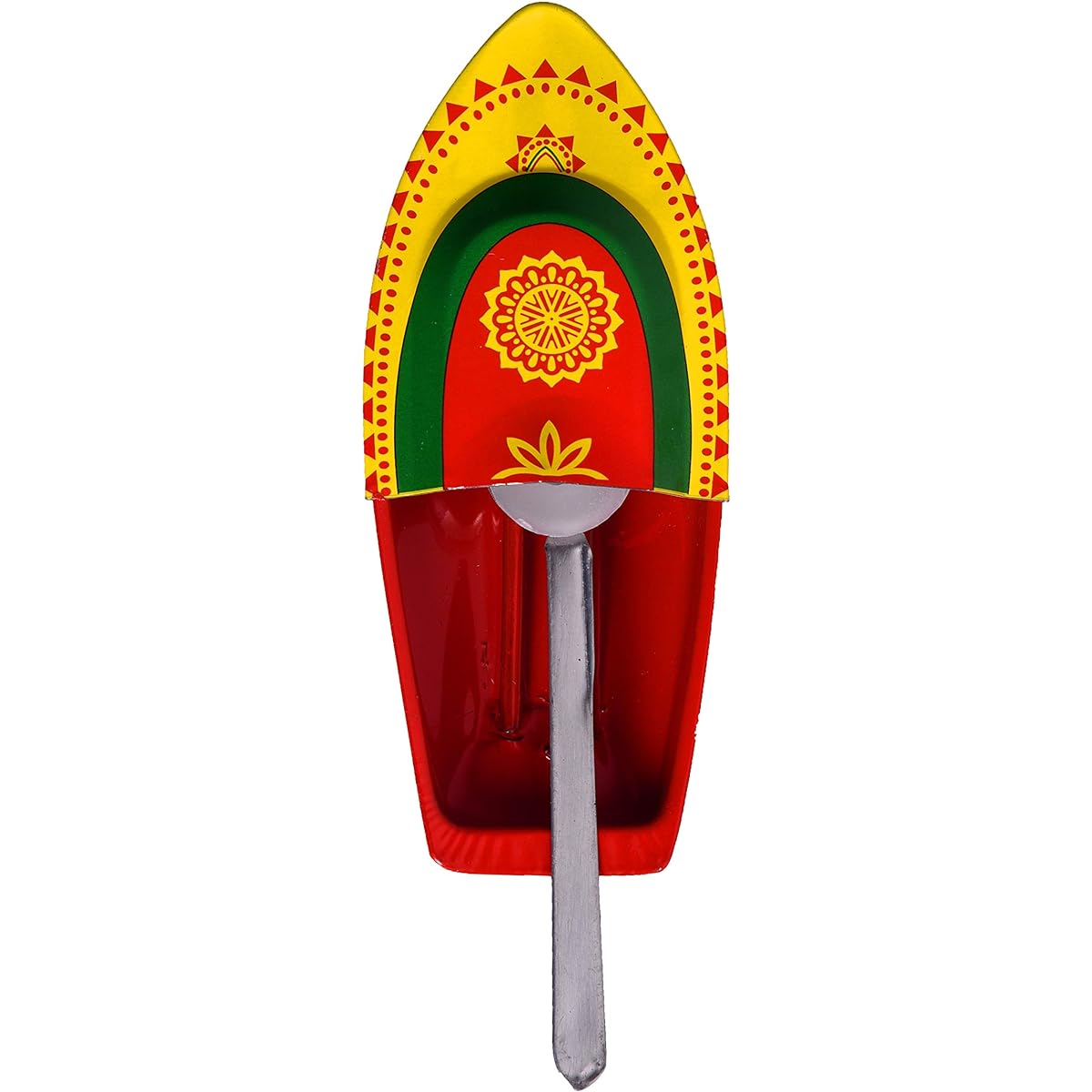 Desi Toys Pat Pat Navi |Pop Pop Steamboat | Pop Pop Steamboat Yellow and Red Color | Classic Indian Toy | Nostalgic Tin Water Toy | Free Candle and Dropper | Flame Powered Size - 14 x 6.5 x 3cm | For Kids 14+ Pat Pat Steamboat 1 Pack